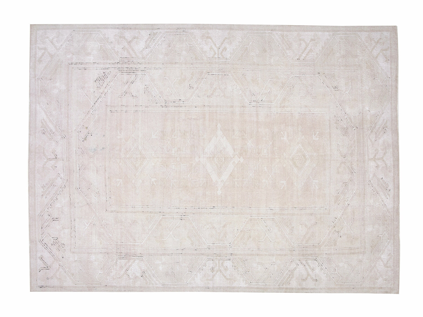 Turkish Oushak Rug, Vintage Handmade Rug, Area Muted Rug, Living Room Rug, Scandinavian Rug, Vintage Carpet, Rug 9x11, Turkey Rug, 12264