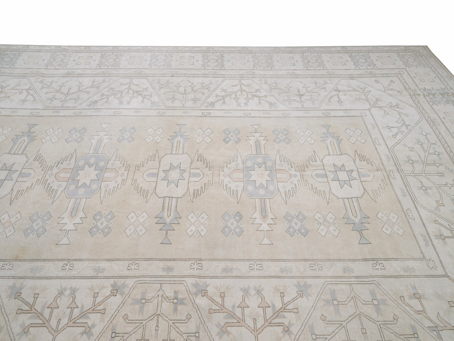 Handmade Area Rug, Vintage Oushak Rug, Turkish Muted Rug, Neutral Floor Rug, Rug 10x14, Turkish Carpet, Turkey Rug, Carpet Rug, 12272