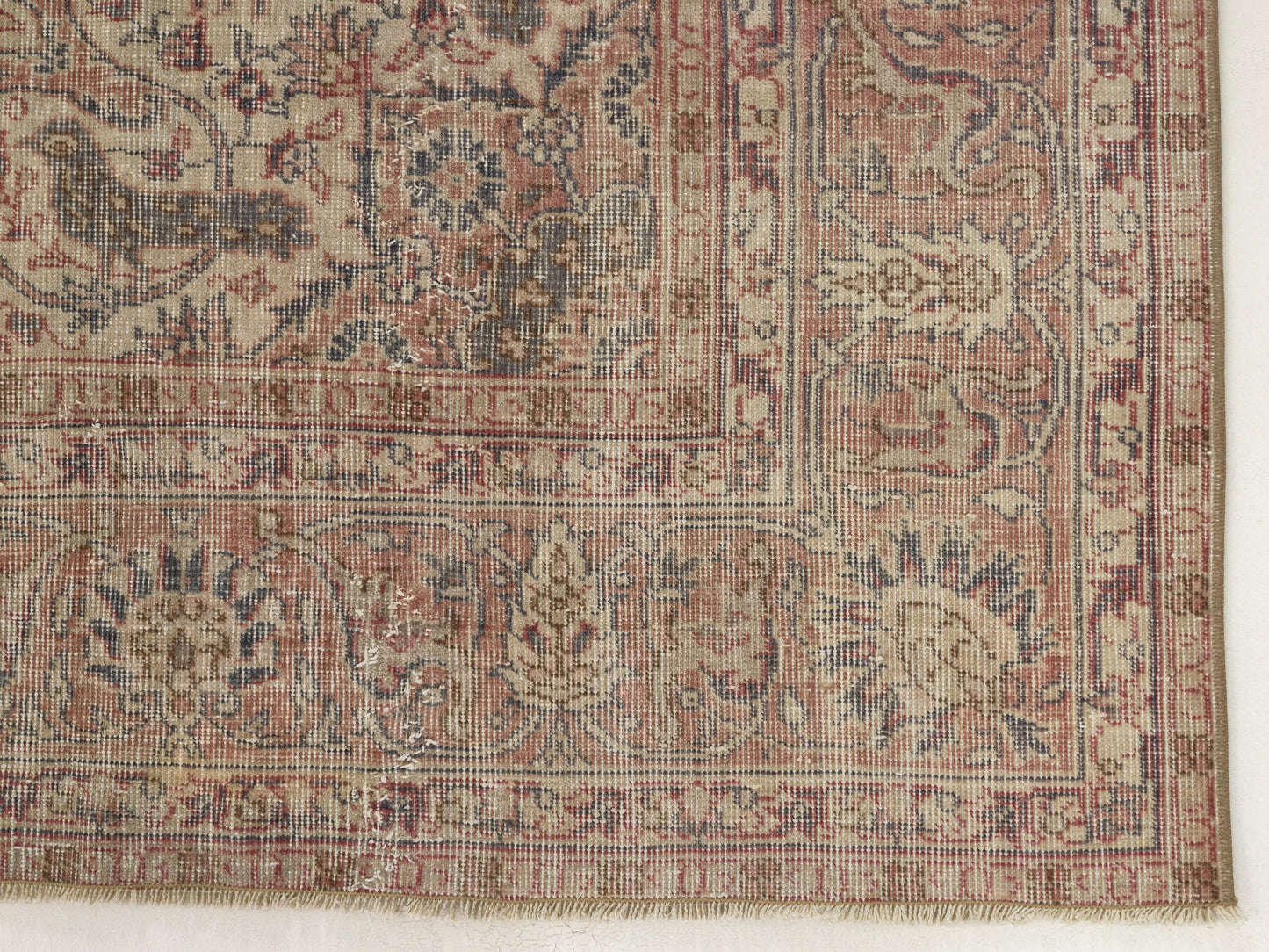Antique Turkish rug, Distressed Vintage Rug, Large Oushak Rug, Navy Blue Rug 8x11, Area Rug, Carpet rug, Oversize rug, Turkey rug, 10293
