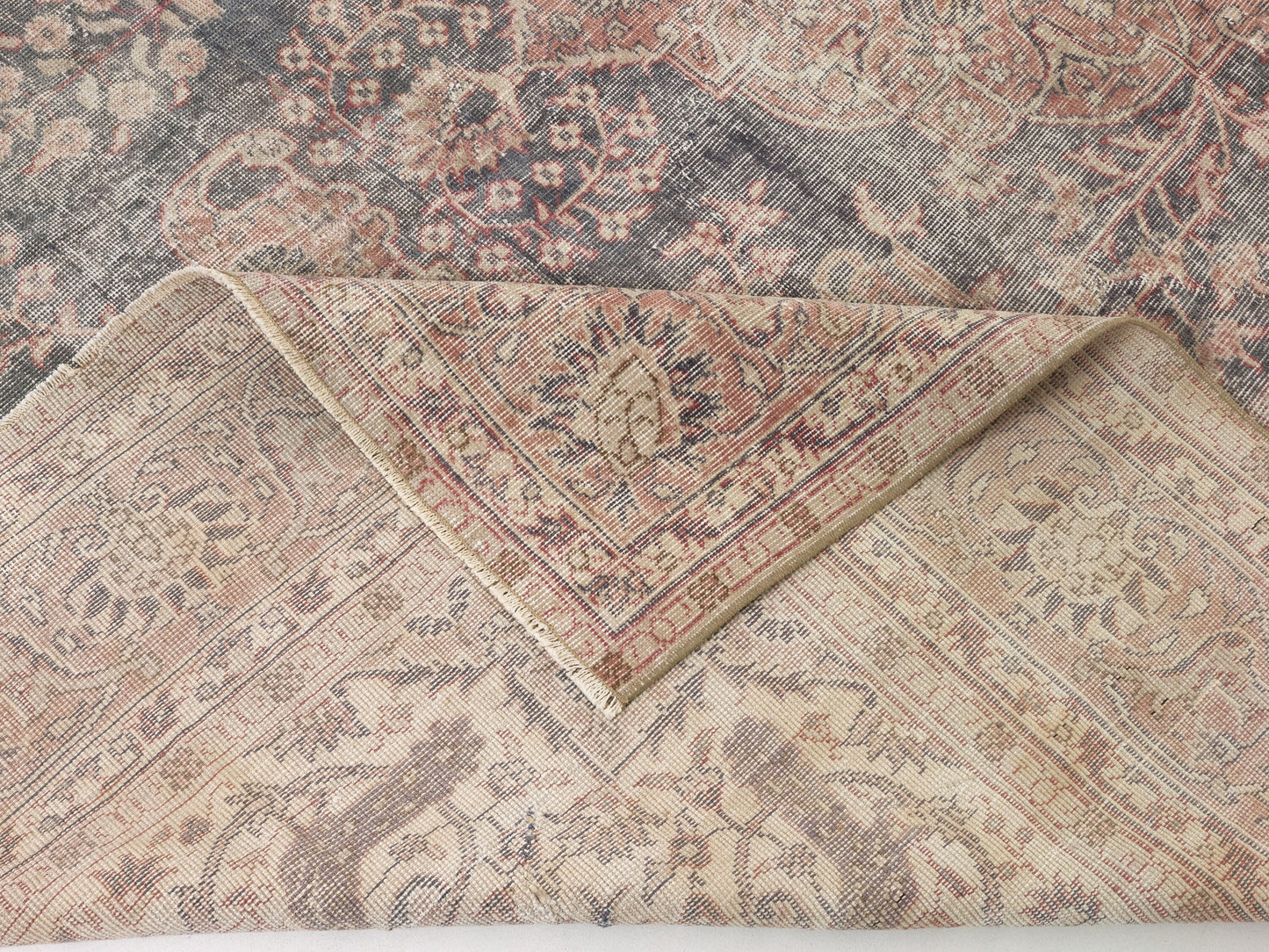 Antique Turkish rug, Distressed Vintage Rug, Large Oushak Rug, Navy Blue Rug 8x11, Area Rug, Carpet rug, Oversize rug, Turkey rug, 10293