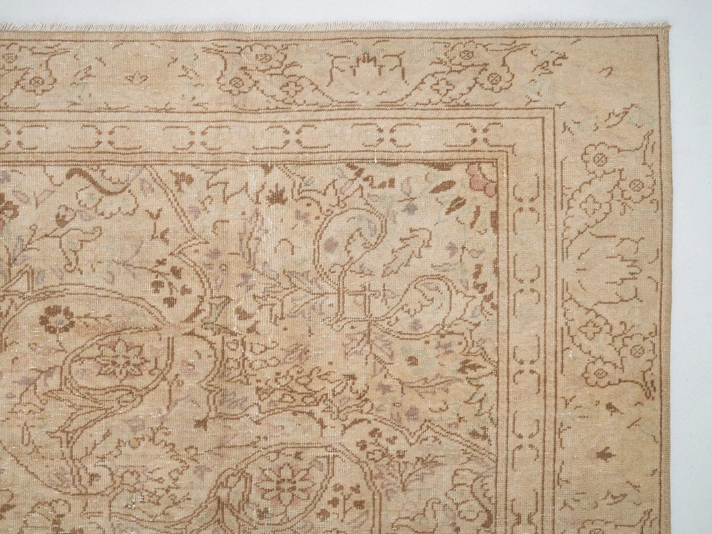 Turkish rug, Vintage Rug, Faded rug, Antique rug 8x11, Muted Rug,Large Oushak Rug, Area rug 8x11, Carpet rug, Oversize rug, Pastel Rug,9089