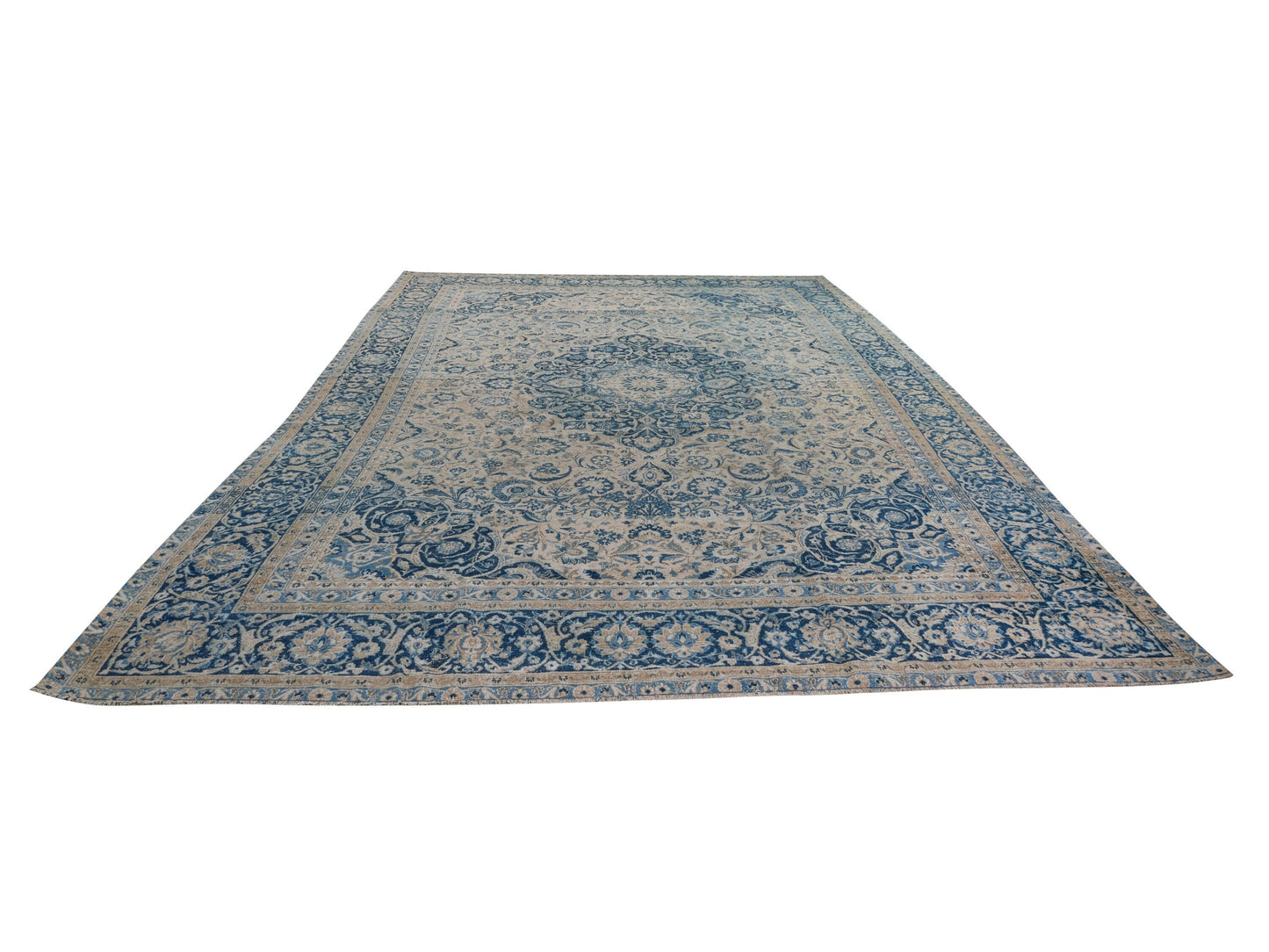 Antique Vintage Persian Large Rug, 11x16 Large Area Carpet Rug, Handmade Oushak Turkish Rug, One-of-a-kind Rug Made in Turkey, 7729