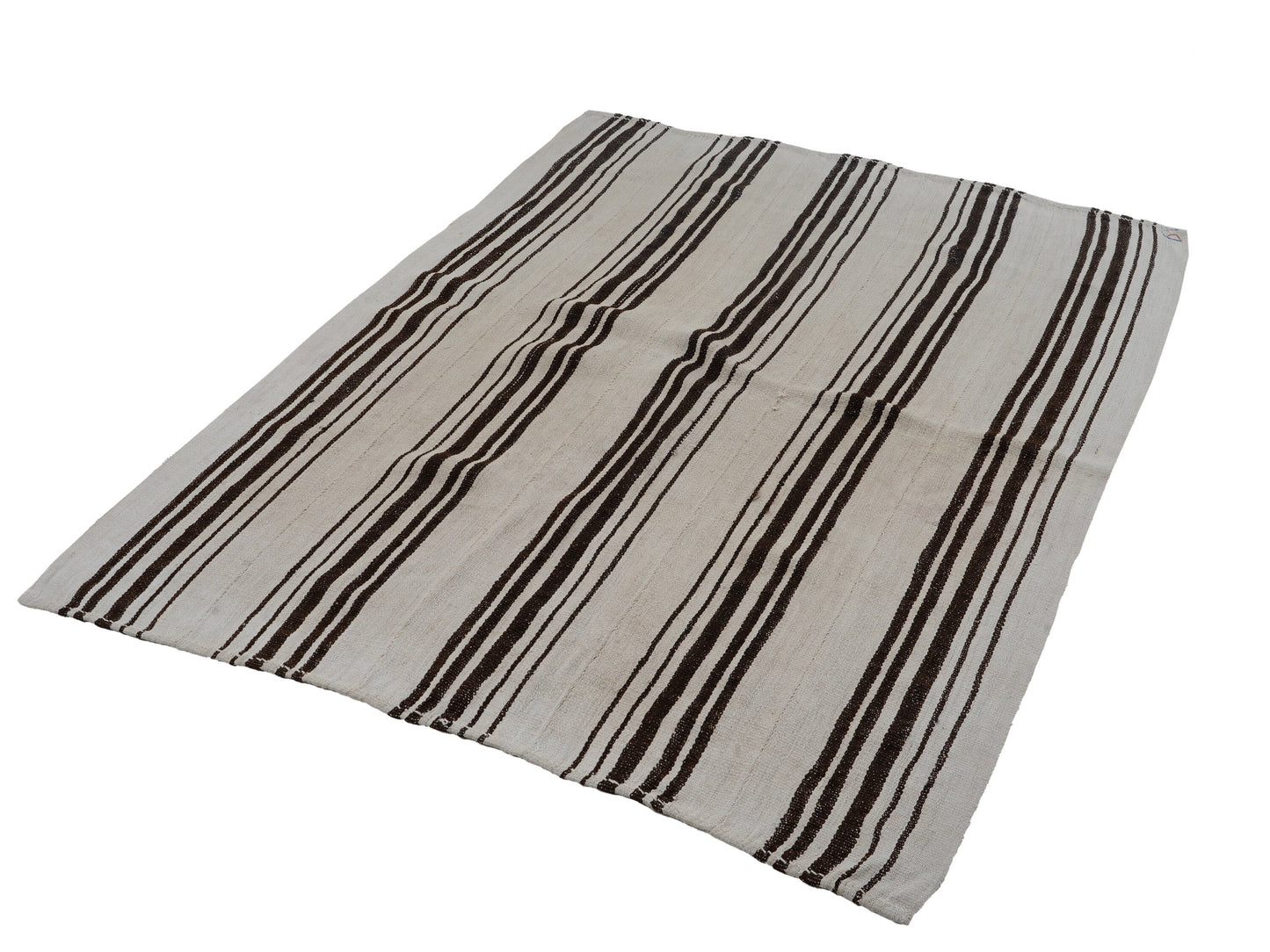 Area Striped Kilim Rug, Turkish Vintage Kilim Rug, Handmade Unique Kilim Rug, Living Room Rug, Kilim Rug 5x7, Neutral Muted Rug, 12778