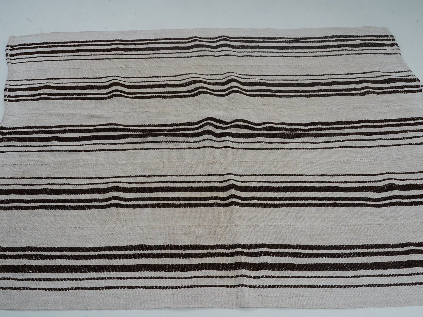 Area Striped Kilim Rug, Turkish Vintage Kilim Rug, Handmade Unique Kilim Rug, Living Room Rug, Kilim Rug 5x7, Neutral Muted Rug, 12778