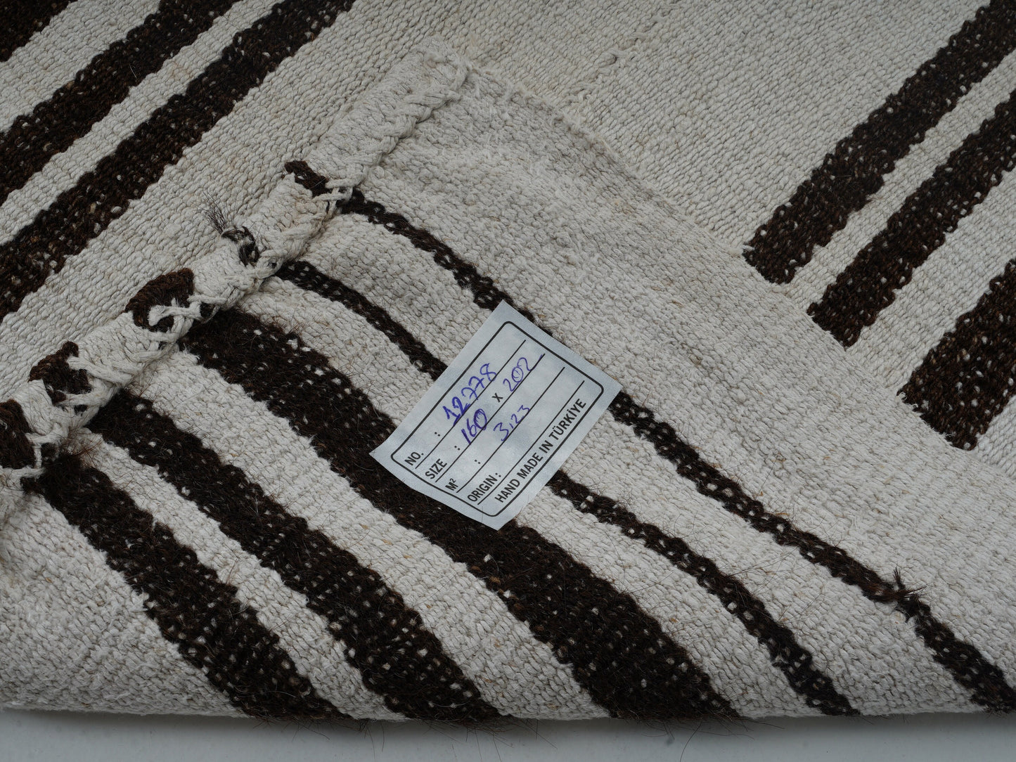 Area Striped Kilim Rug, Turkish Vintage Kilim Rug, Handmade Unique Kilim Rug, Living Room Rug, Kilim Rug 5x7, Neutral Muted Rug, 12778