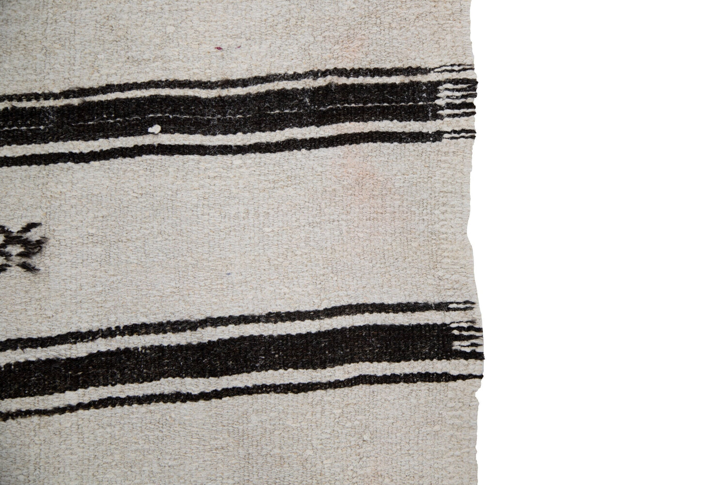 6x9 White Striped Hemp Kilim Rug, Vintage Hemp Rug, Turkish Hemp Kilim Rug, Floor Hemp Kilim Rug, Contemporary,Modern Rug,7848