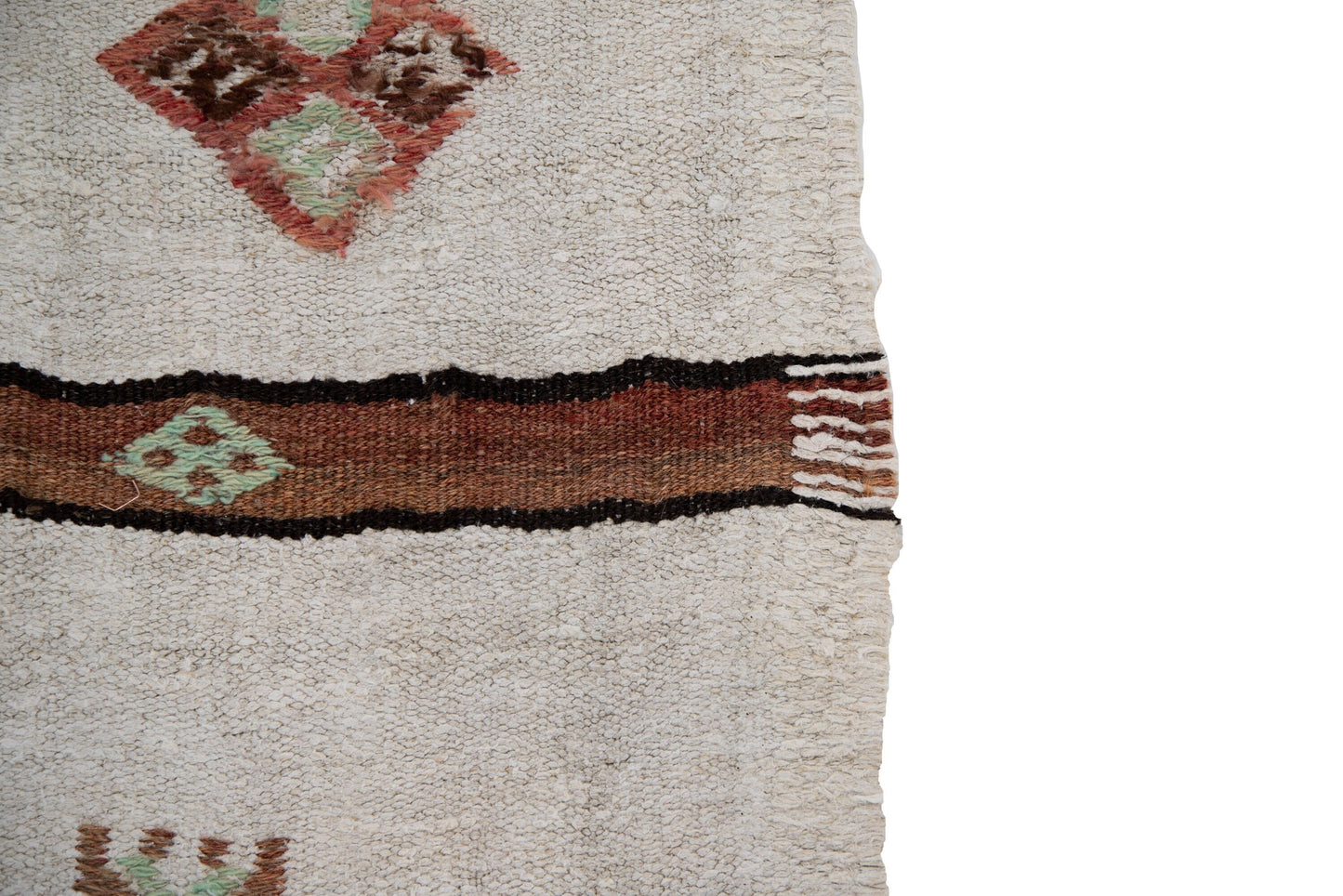 5x7 Kilim rug striped, Turkish rug organic, Hemp rug white neutral, Vintage kilim rug, Hemp kilim rug, Living room, 6564