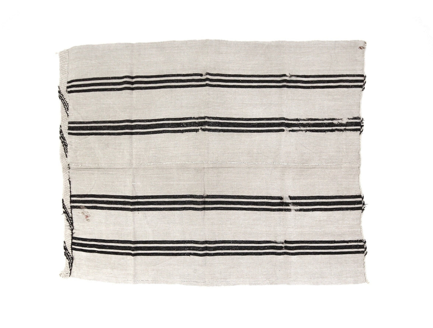Turkish kilim, Vintage kilim, 5x7 Kilim rug, Hemp rug ,White kilim rug, Hemp kilim rug,Area rug, Black White rug, 5818