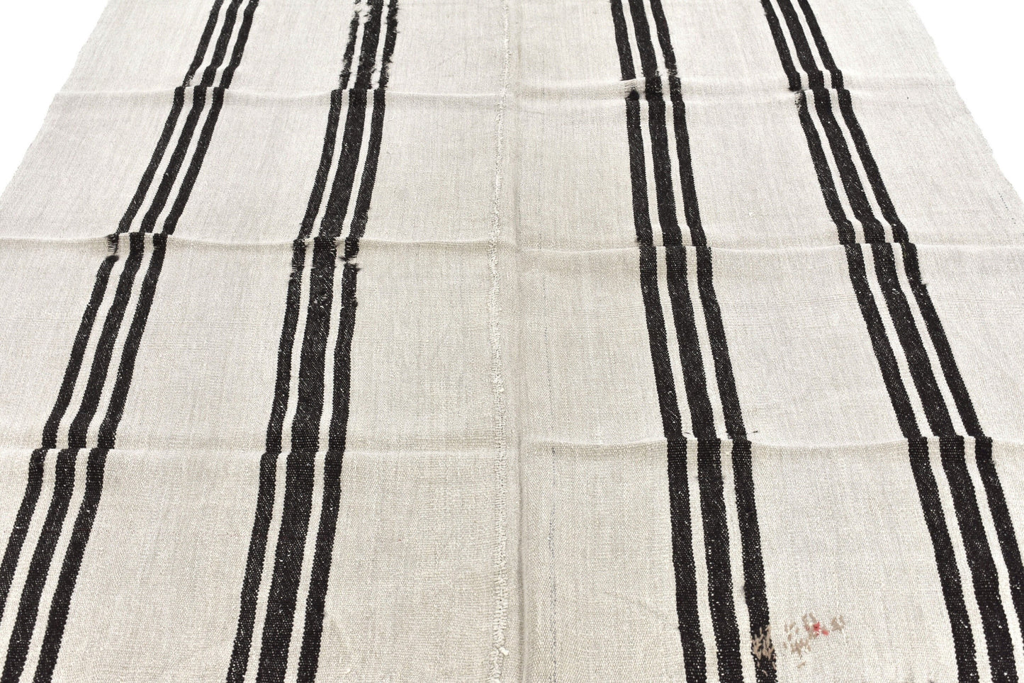 Turkish kilim, Vintage kilim, 5x7 Kilim rug, Hemp rug ,White kilim rug, Hemp kilim rug,Area rug, Black White rug, 5818