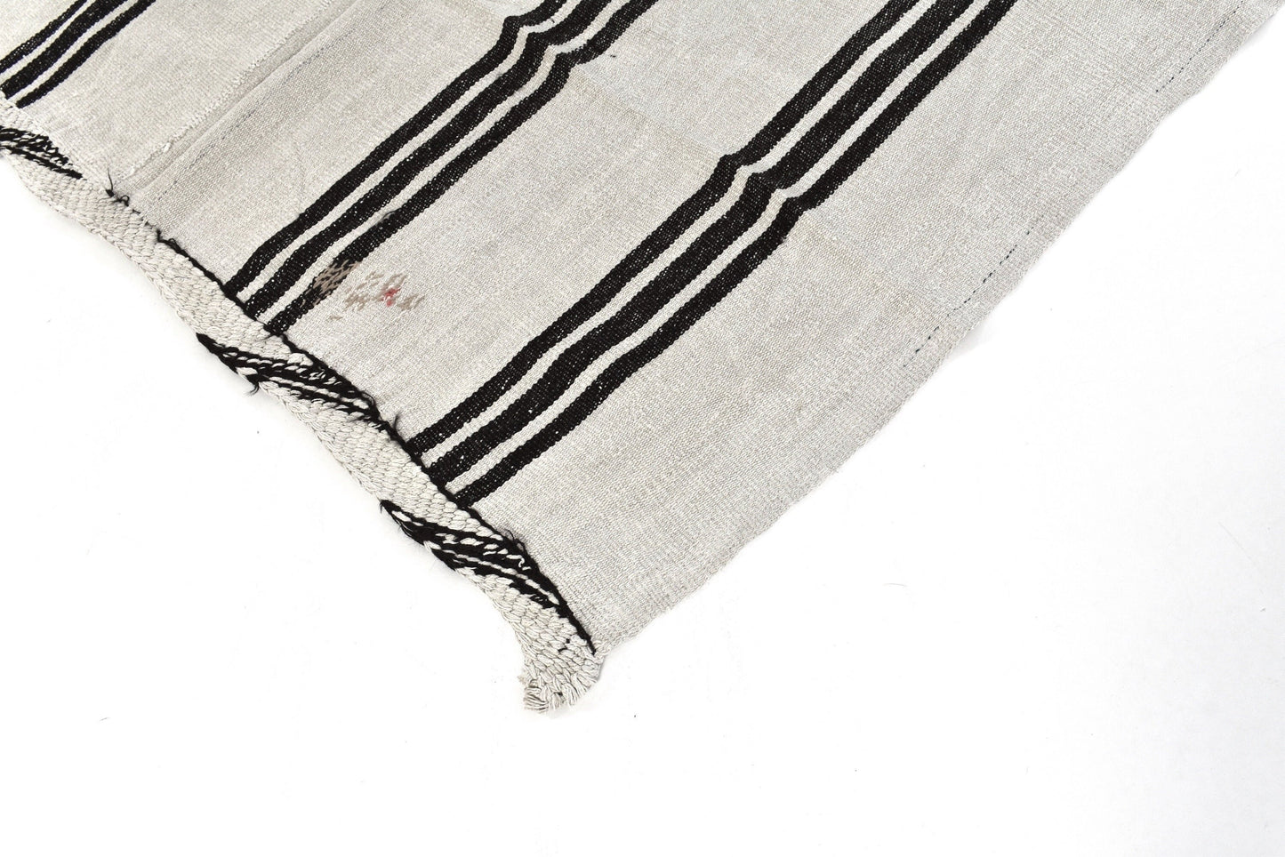 Turkish kilim, Vintage kilim, 5x7 Kilim rug, Hemp rug ,White kilim rug, Hemp kilim rug,Area rug, Black White rug, 5818