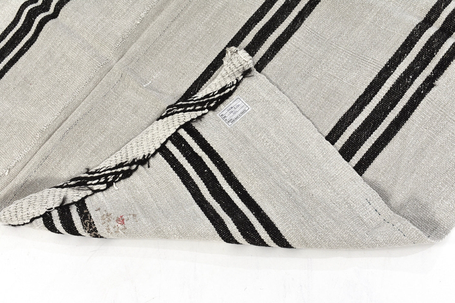 Turkish kilim, Vintage kilim, 5x7 Kilim rug, Hemp rug ,White kilim rug, Hemp kilim rug,Area rug, Black White rug, 5818