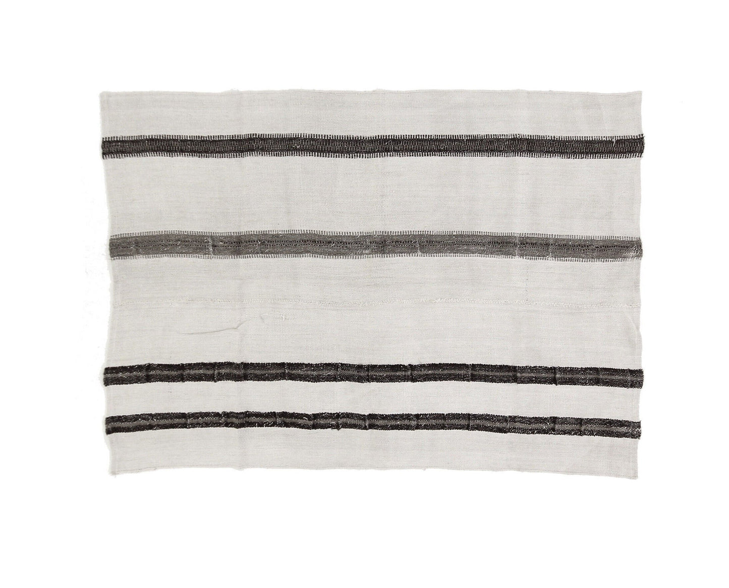 Kilim Rug 5x7 Striped, Turkish Kilim Rug Organic, Neutral Vintage kilim rug, Modern kilim rug, White Hemp kilim rug, Living room,6102