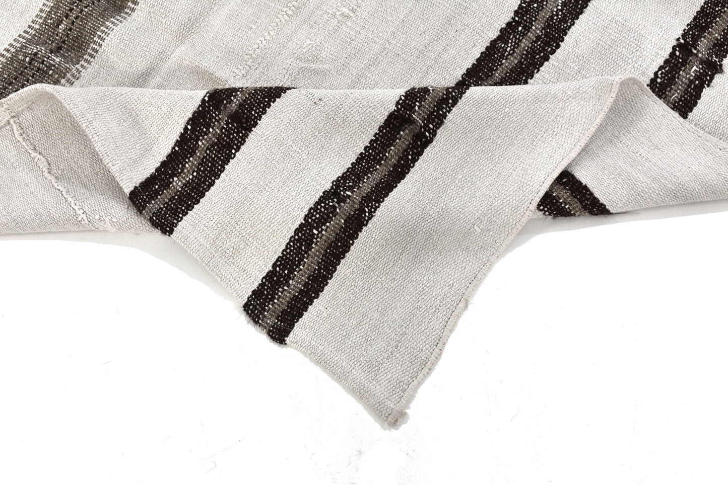 Kilim Rug 5x7 Striped, Turkish Kilim Rug Organic, Neutral Vintage kilim rug, Modern kilim rug, White Hemp kilim rug, Living room,6102