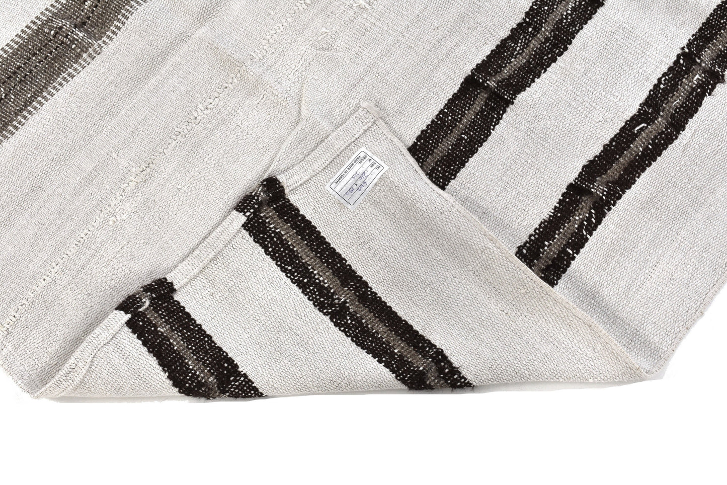 Kilim Rug 5x7 Striped, Turkish Kilim Rug Organic, Neutral Vintage kilim rug, Modern kilim rug, White Hemp kilim rug, Living room,6102