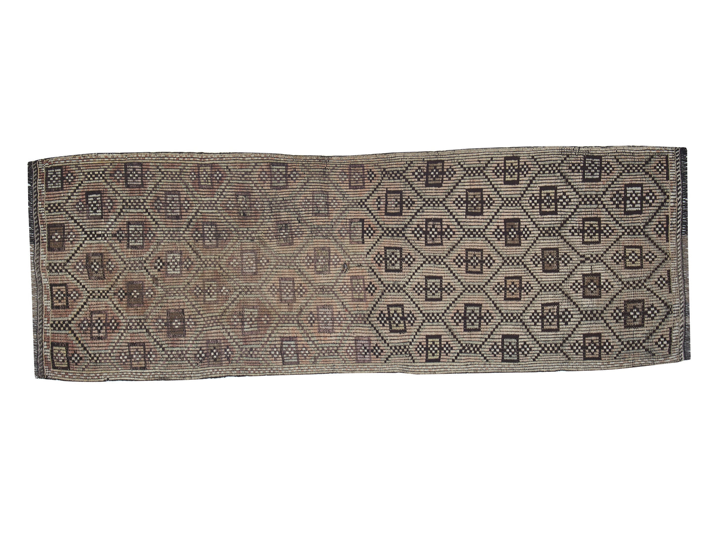 Turkish Handmade Runner Rug, Vintage Antique Runner Rug, Farmhouse Decor, Hallway Runner,Rug Runner, Kilim Runner Rug, Runner Rug 3x8, 12556