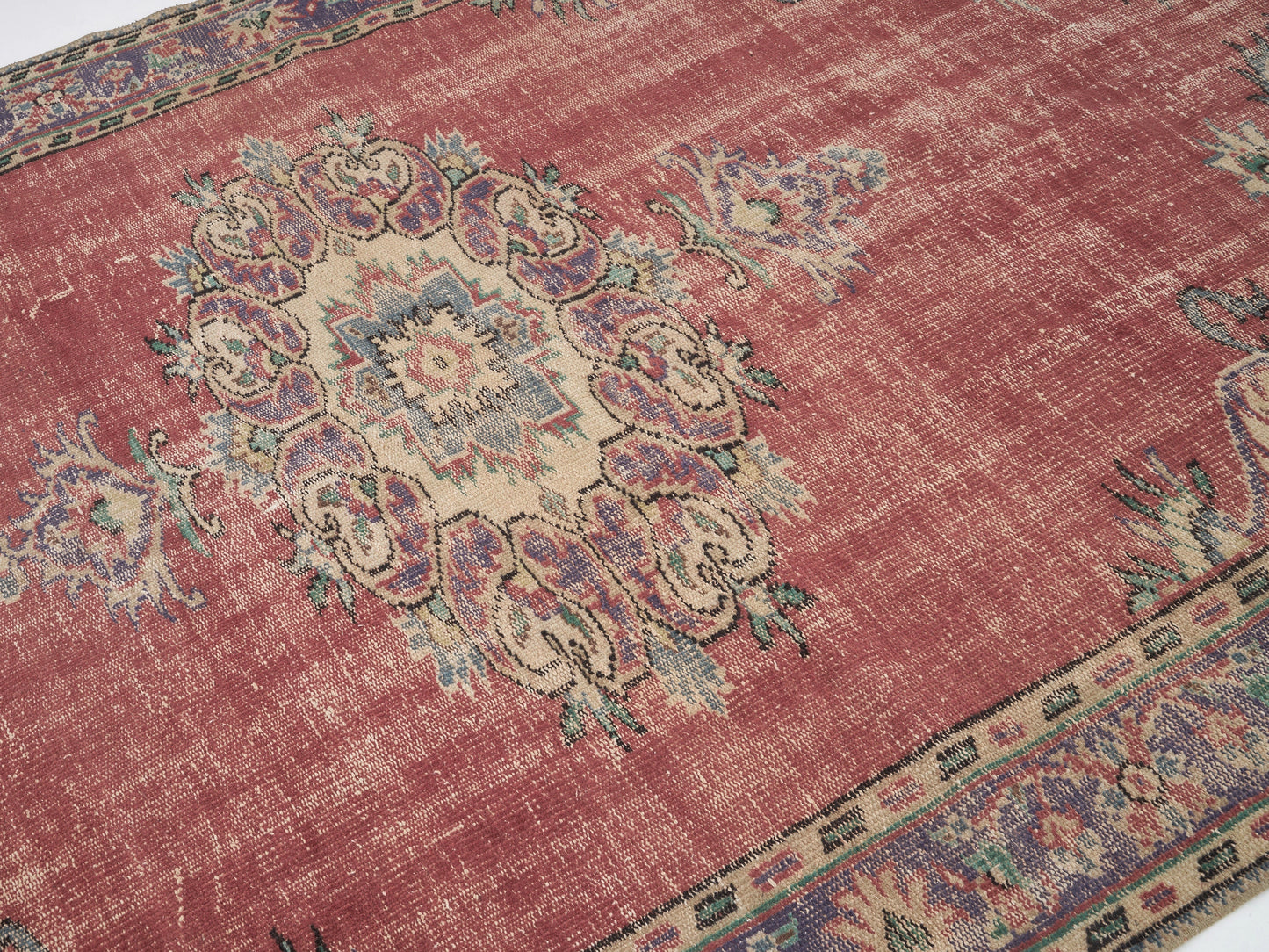 Oushak Vintage Rug, Turkish Handmade Antique Rug, Area Eclectic Rug, Kid Room Rug, Anatolia Rug, Bohemian Rug, Turkey Rug, Rug 6x9, 12146