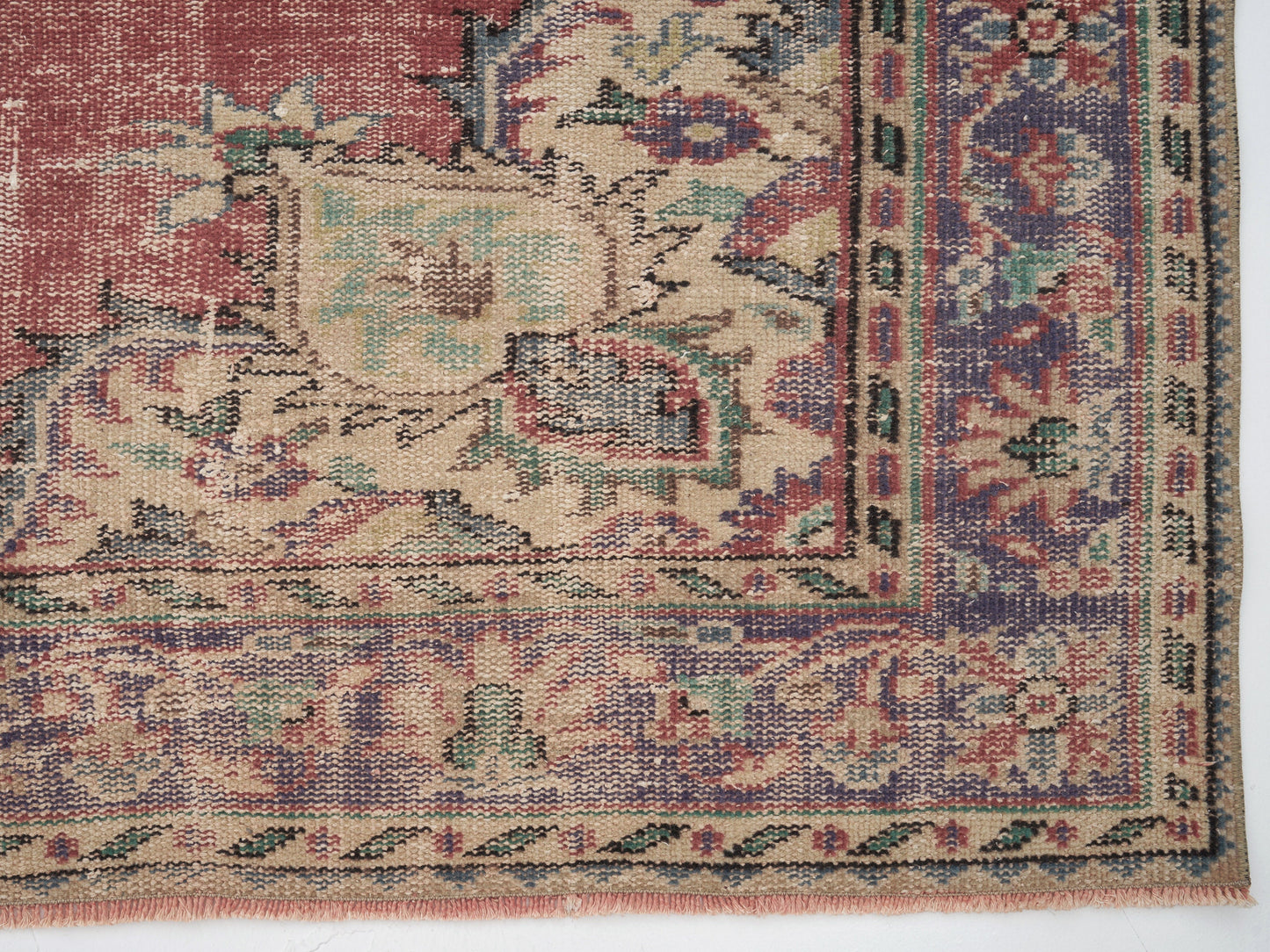Oushak Vintage Rug, Turkish Handmade Antique Rug, Area Eclectic Rug, Kid Room Rug, Anatolia Rug, Bohemian Rug, Turkey Rug, Rug 6x9, 12146