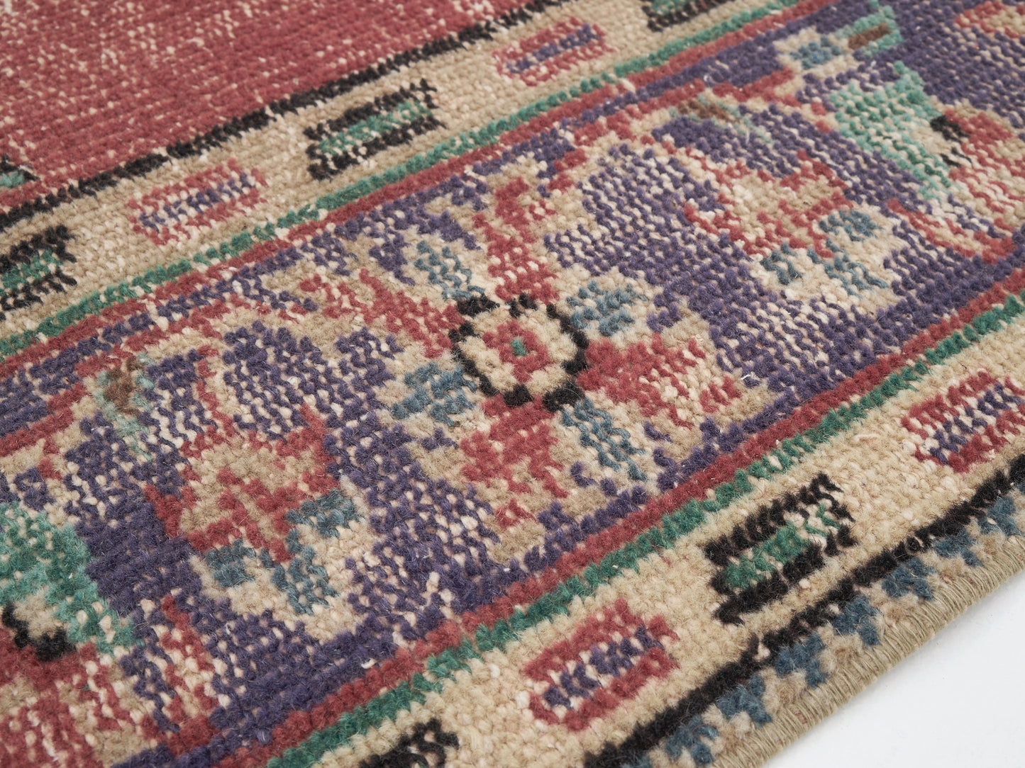 Oushak Vintage Rug, Turkish Handmade Antique Rug, Area Eclectic Rug, Kid Room Rug, Anatolia Rug, Bohemian Rug, Turkey Rug, Rug 6x9, 12146