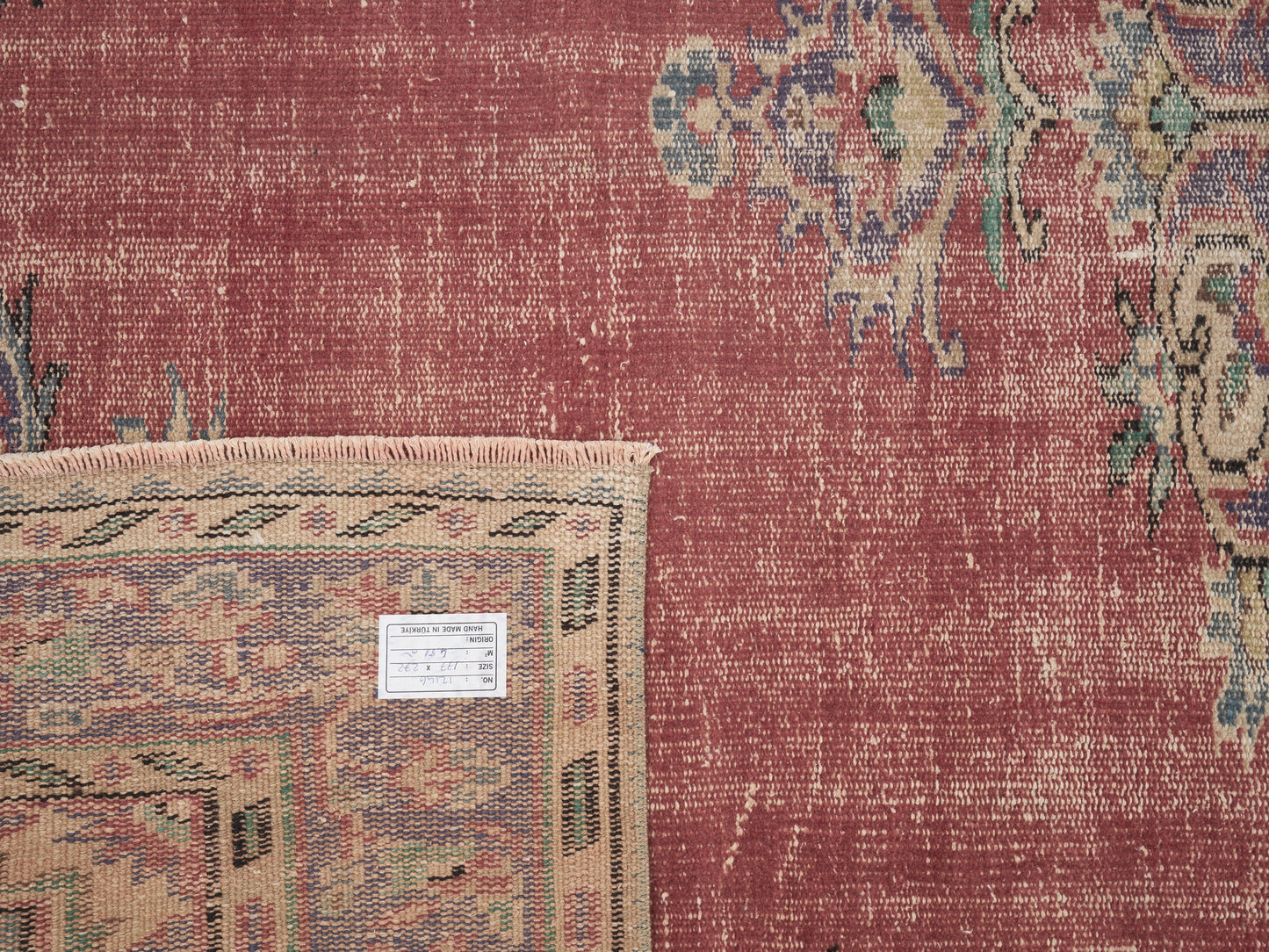 Oushak Vintage Rug, Turkish Handmade Antique Rug, Area Eclectic Rug, Kid Room Rug, Anatolia Rug, Bohemian Rug, Turkey Rug, Rug 6x9, 12146