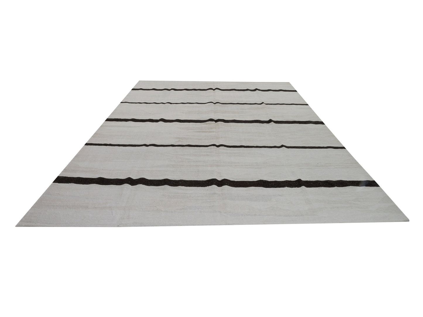 Kilim Rug 10x13, Handmade Flat Weave Kilim Rug, Area Striped Kilim Rug, Large Rug, Vintage Kilim Rug, Oversize Rug, White Hemp Rug, 9024