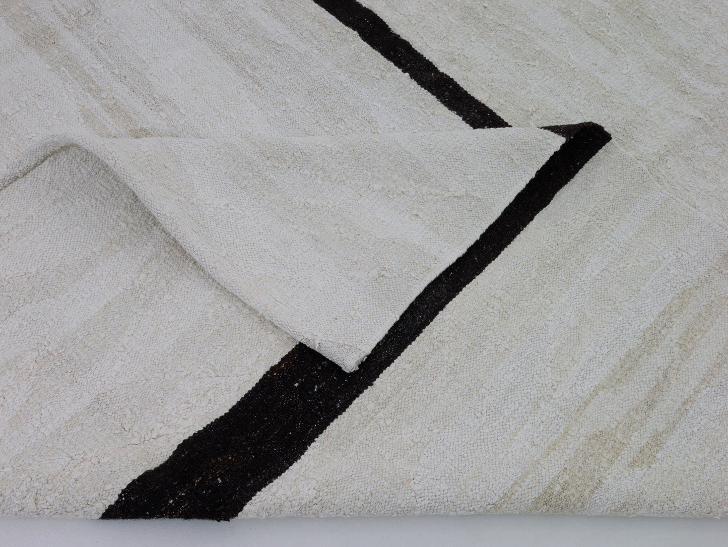 Kilim Rug 10x13, Handmade Flat Weave Kilim Rug, Area Striped Kilim Rug, Large Rug, Vintage Kilim Rug, Oversize Rug, White Hemp Rug, 9024