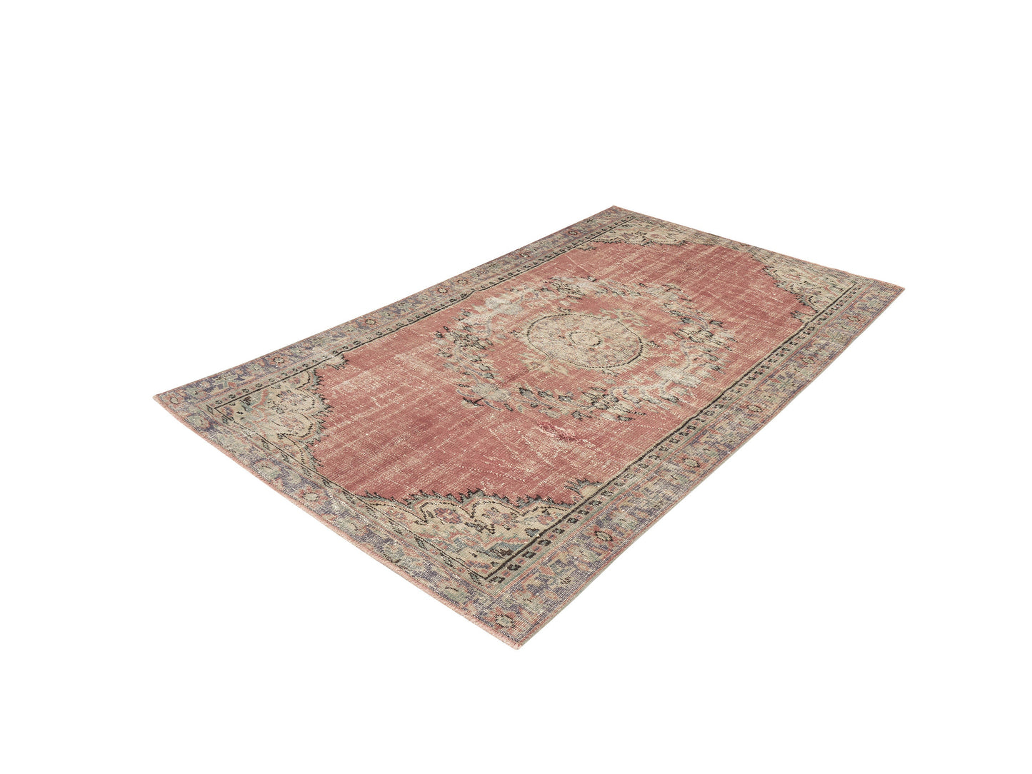 Turkish Vintage Oushak Rug, Handmade Area Antique Rug, Neutral Floor Rug, Bohemian Rug, Office Rug, Turkey Rug, Carpet Rug, Rug 5x8, 11567