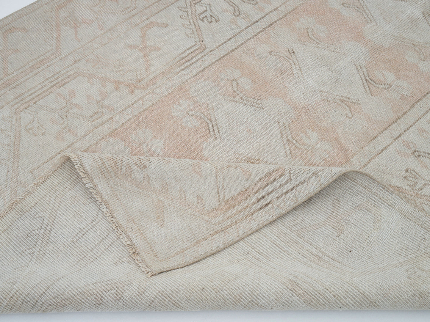 Area Rug, Rug 4x6, Vintage Rug, Handmade Rug, Turkish Rug, Oushak Rug, Scandinavian Rug, Beige Rug, Turkey Rug, Vintage Carpet, 12452