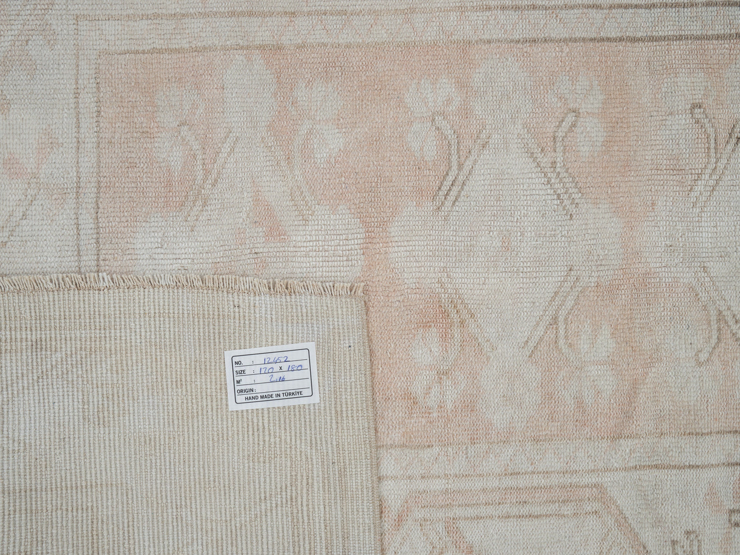 Area Rug, Rug 4x6, Vintage Rug, Handmade Rug, Turkish Rug, Oushak Rug, Scandinavian Rug, Beige Rug, Turkey Rug, Vintage Carpet, 12452