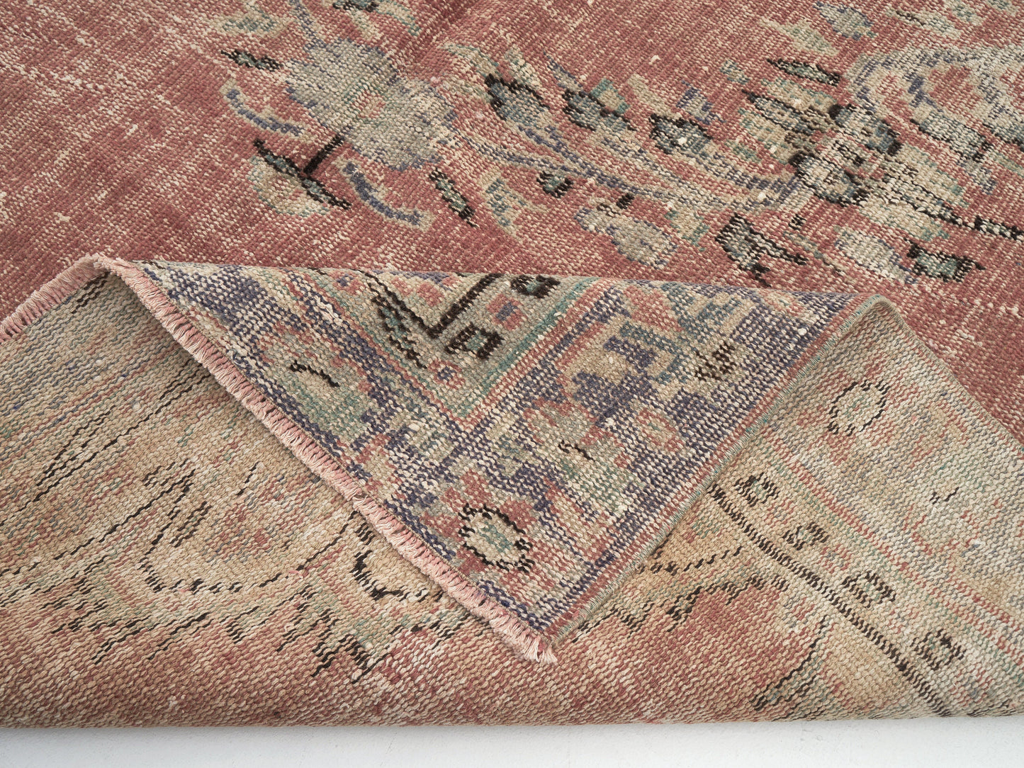 Turkish Vintage Oushak Rug, Handmade Area Antique Rug, Neutral Floor Rug, Bohemian Rug, Office Rug, Turkey Rug, Carpet Rug, Rug 5x8, 11567
