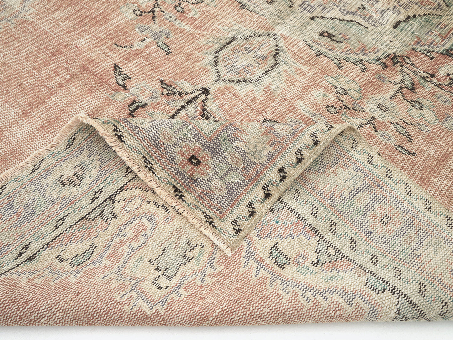 Vintage Oushak Rug, Turkish Handmade Area Rug, Neutral Faded Rug, Anatolia Rug, Turkey Rug, Bohemian Rug, Bedroom Rug, Rug 5x9, 11564
