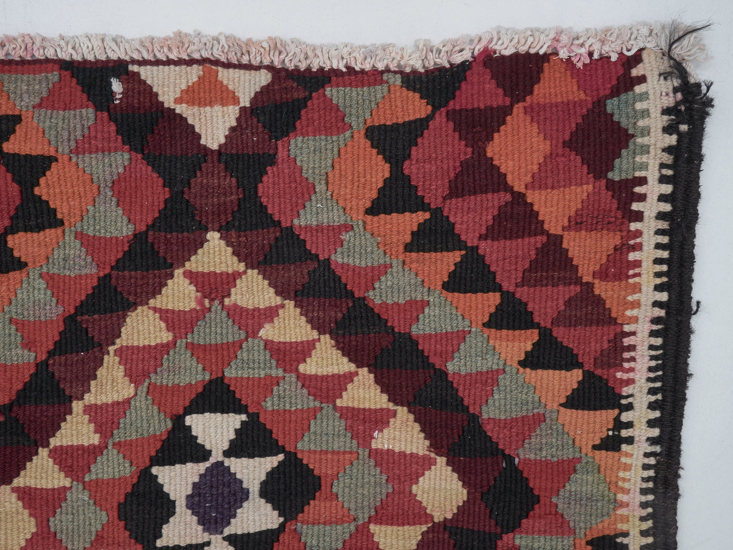 Turkish Runner, Vintage Runner, Oushak Runner, Handmade Runner Rug, Hallway Runner, Kilim Runner Rug, Bohemian Rug, Runner Rug 3x11, 11256