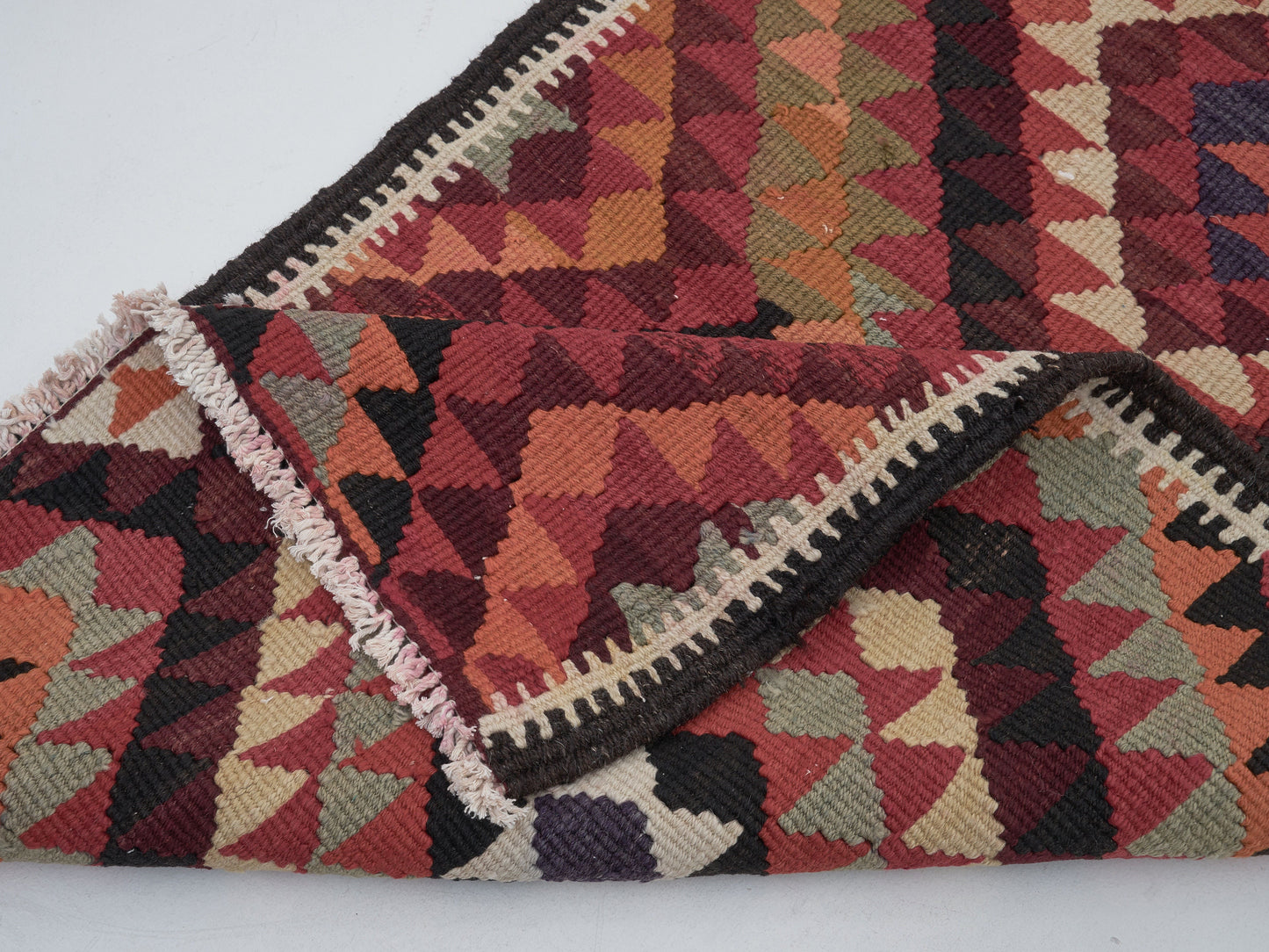 Turkish Runner, Vintage Runner, Oushak Runner, Handmade Runner Rug, Hallway Runner, Kilim Runner Rug, Bohemian Rug, Runner Rug 3x11, 11256