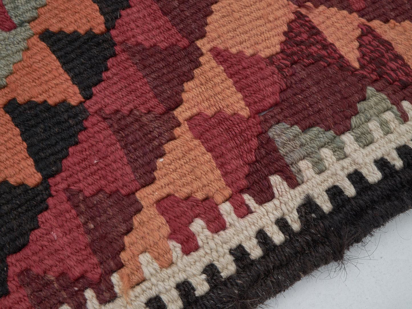 Turkish Runner, Vintage Runner, Oushak Runner, Handmade Runner Rug, Hallway Runner, Kilim Runner Rug, Bohemian Rug, Runner Rug 3x11, 11256