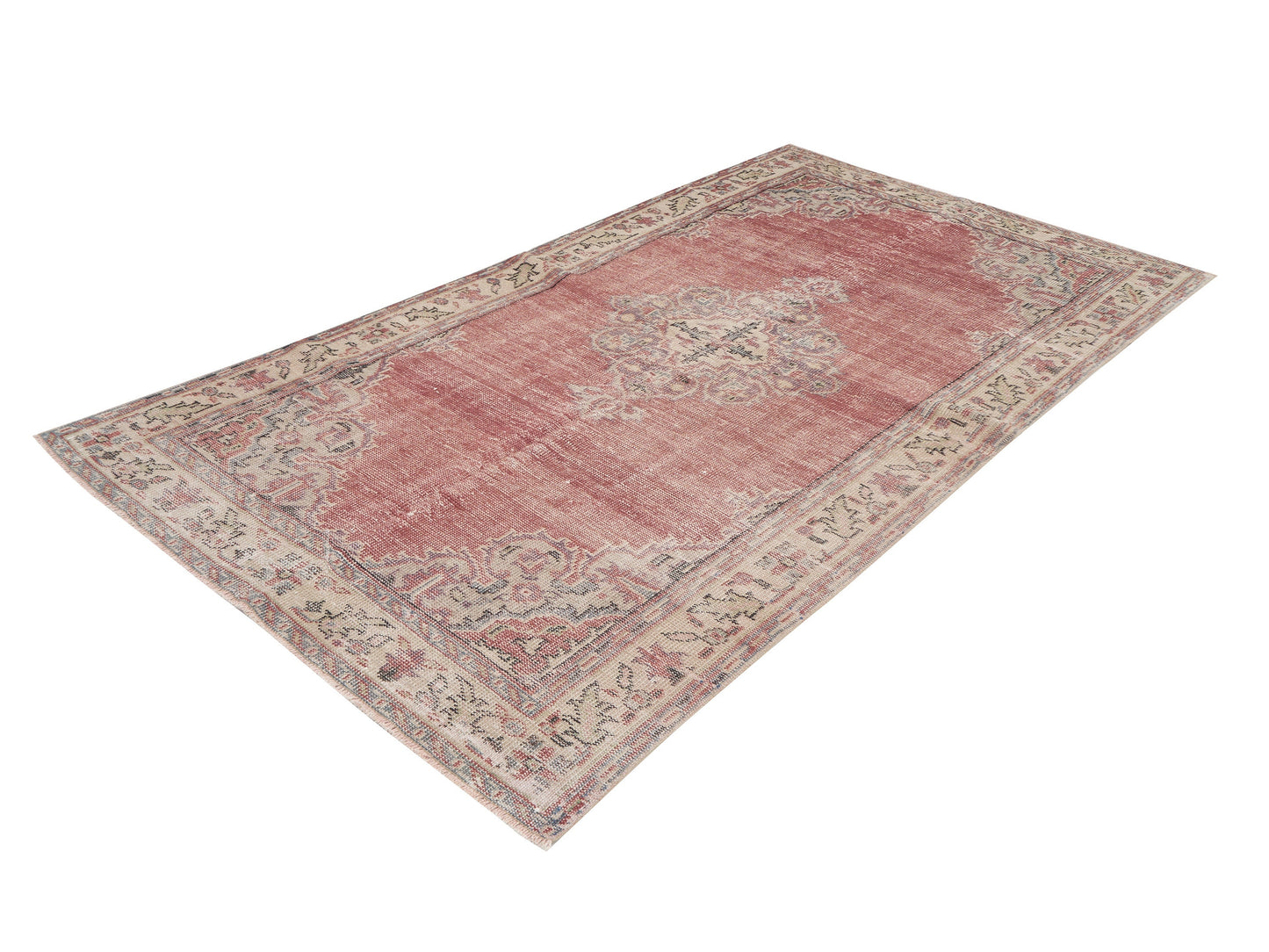 Turkish Rug, Oushak Rug Vintage Rug, Handmade Rug, Area Rug, Anatolia Rug, Neutral Rug, Office Rug, Bohemian Rug, Turkey Rug, Rug 5x9, 12069