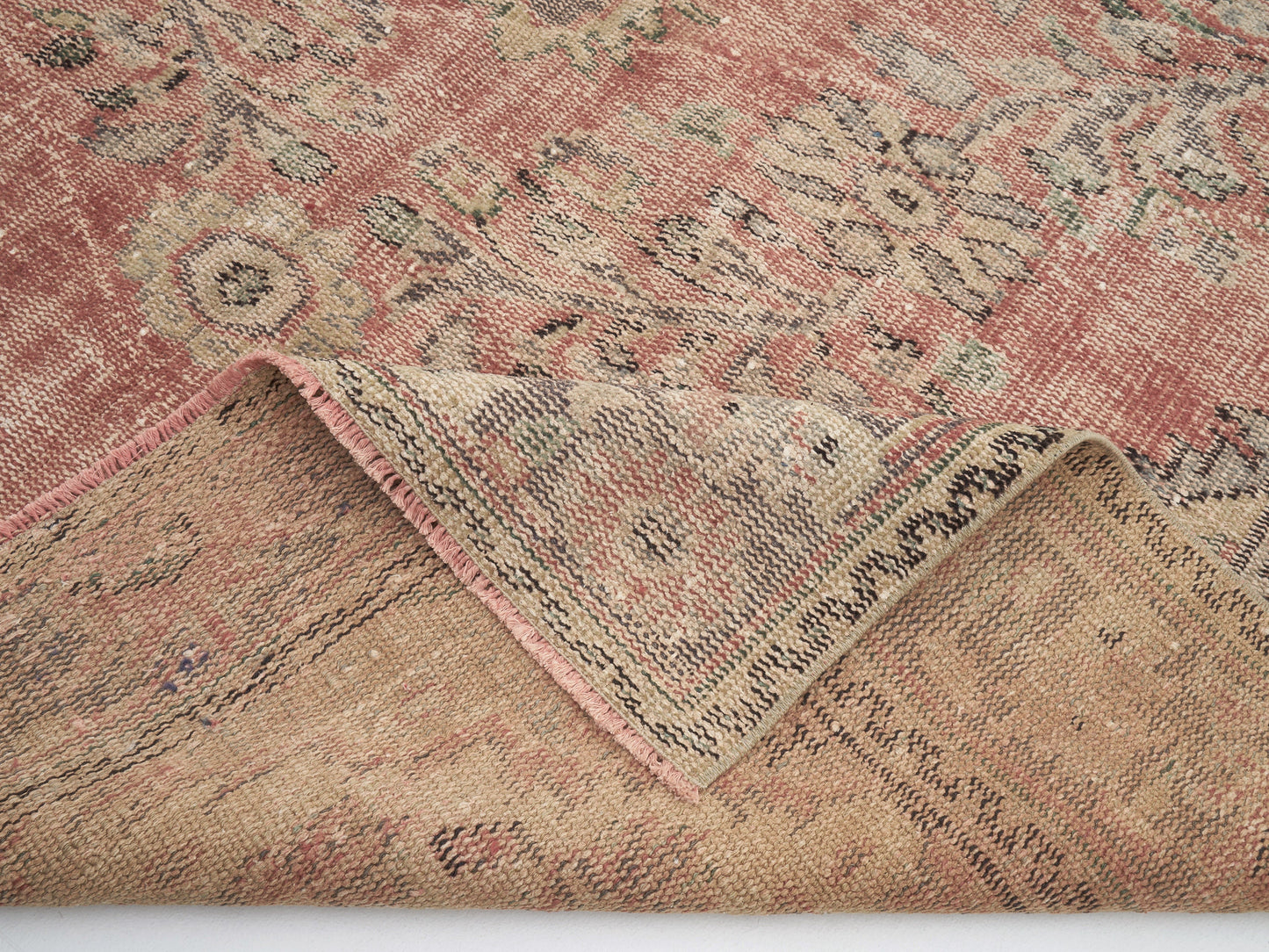 Turkish Oushak Rug, Vintage Handmade Rug, Area Eclectic Rug, Bedroom Rug, Carpet Rug, Living Room Rug, Turkish Carpet, Rug 6x9, 12101