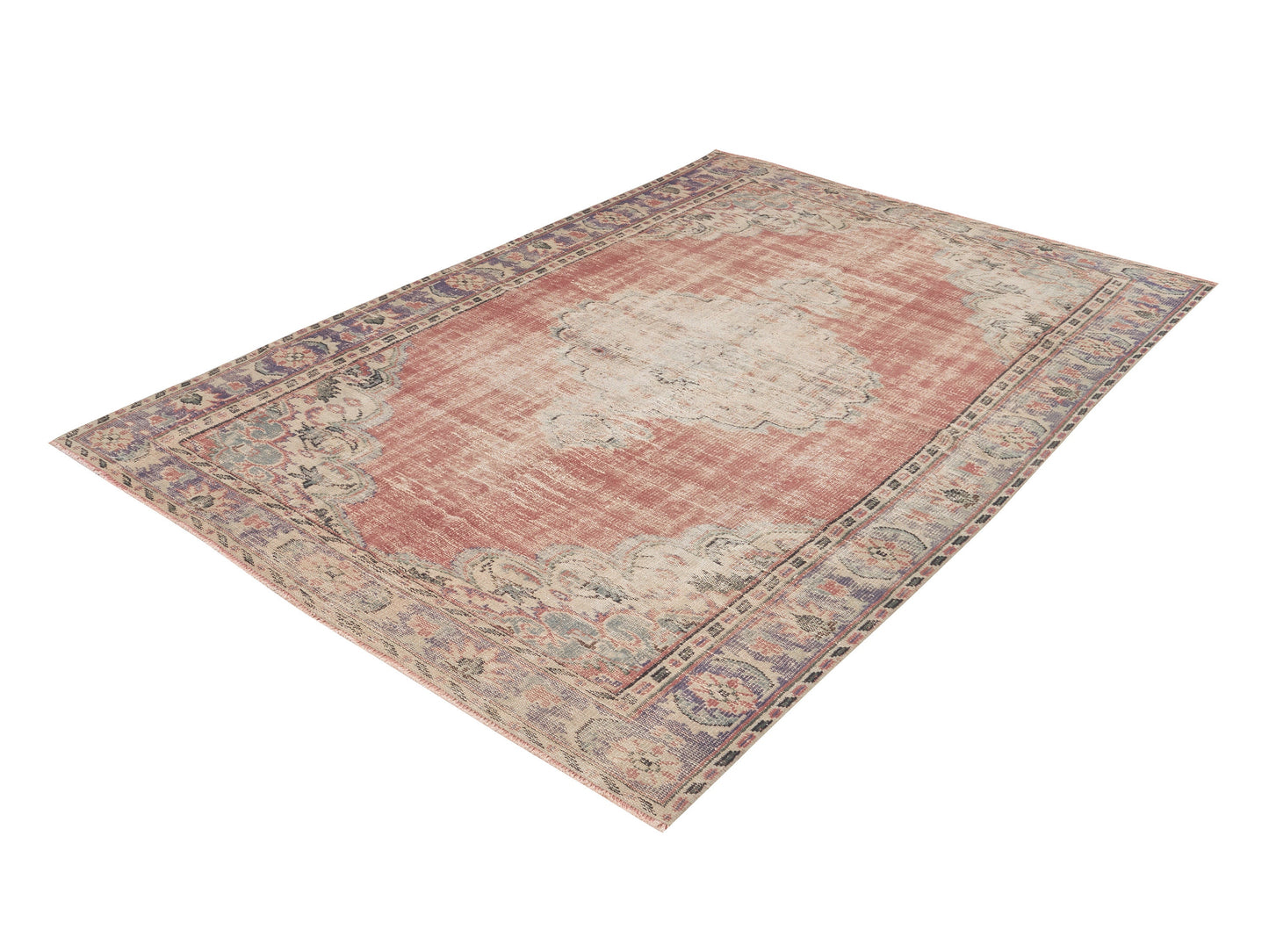 Oushak Vintage Rug, Turkish Handmade Antique Rug, Area Eclectic Rug, Living Room Rug, Bohemian Rug, Carpet Rug, Rug 6x9, Turkey Rug, 11533