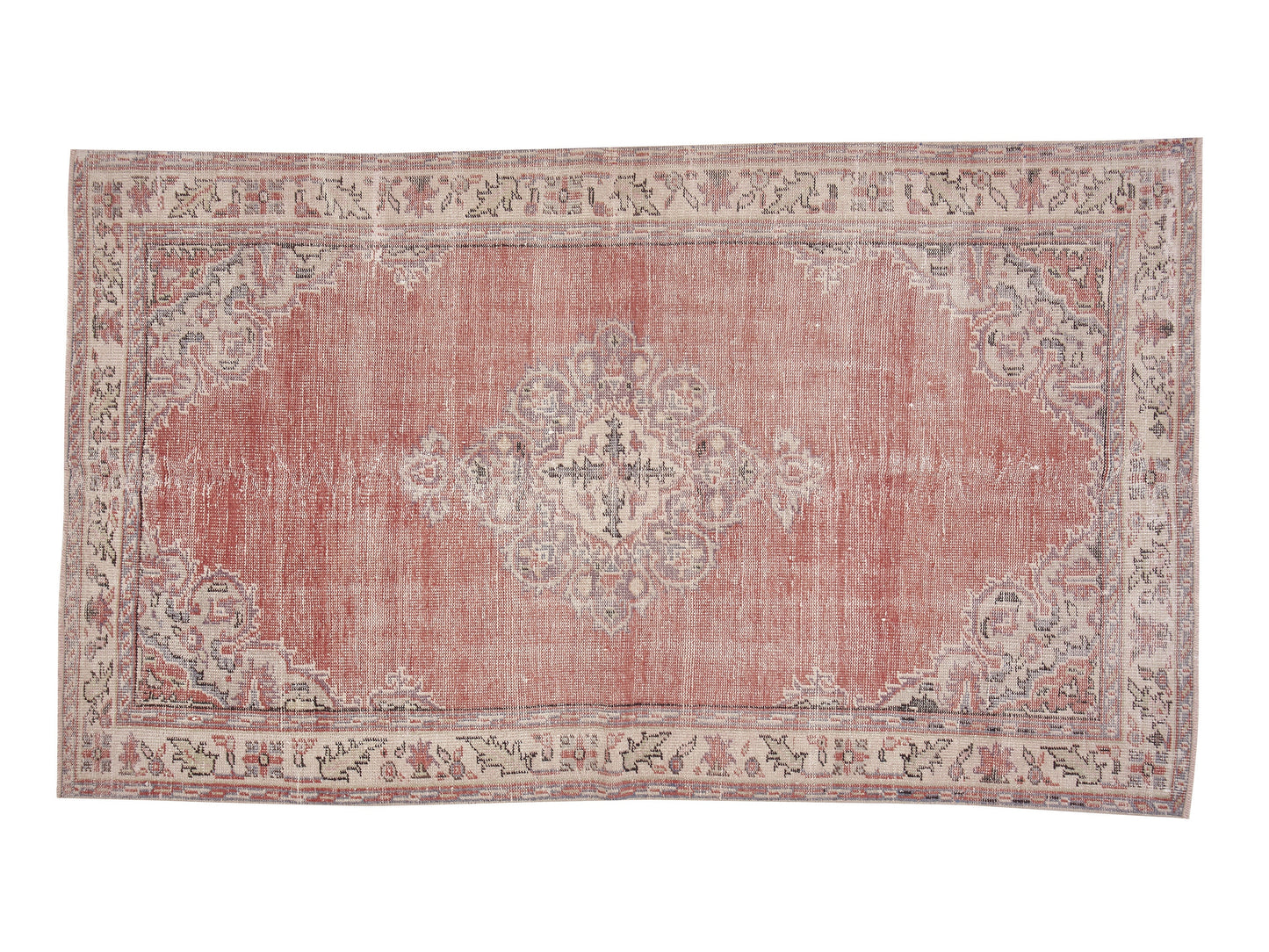 Turkish Rug, Oushak Rug Vintage Rug, Handmade Rug, Area Rug, Anatolia Rug, Neutral Rug, Office Rug, Bohemian Rug, Turkey Rug, Rug 5x9, 12069