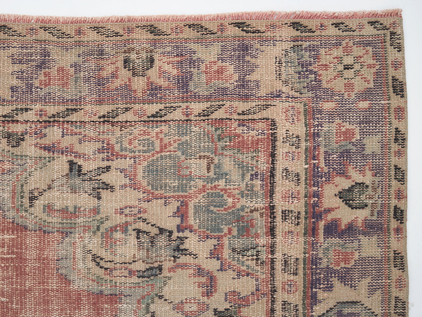 Oushak Vintage Rug, Turkish Handmade Antique Rug, Area Eclectic Rug, Living Room Rug, Bohemian Rug, Carpet Rug, Rug 6x9, Turkey Rug, 11533