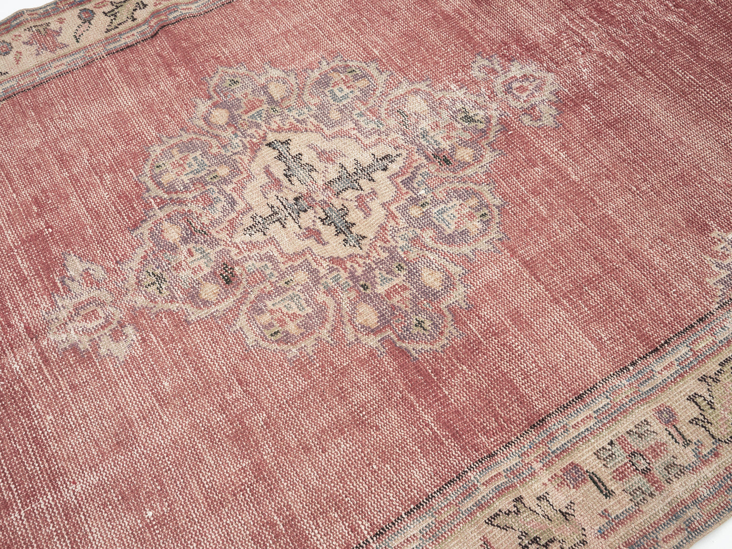 Turkish Rug, Oushak Rug Vintage Rug, Handmade Rug, Area Rug, Anatolia Rug, Neutral Rug, Office Rug, Bohemian Rug, Turkey Rug, Rug 5x9, 12069