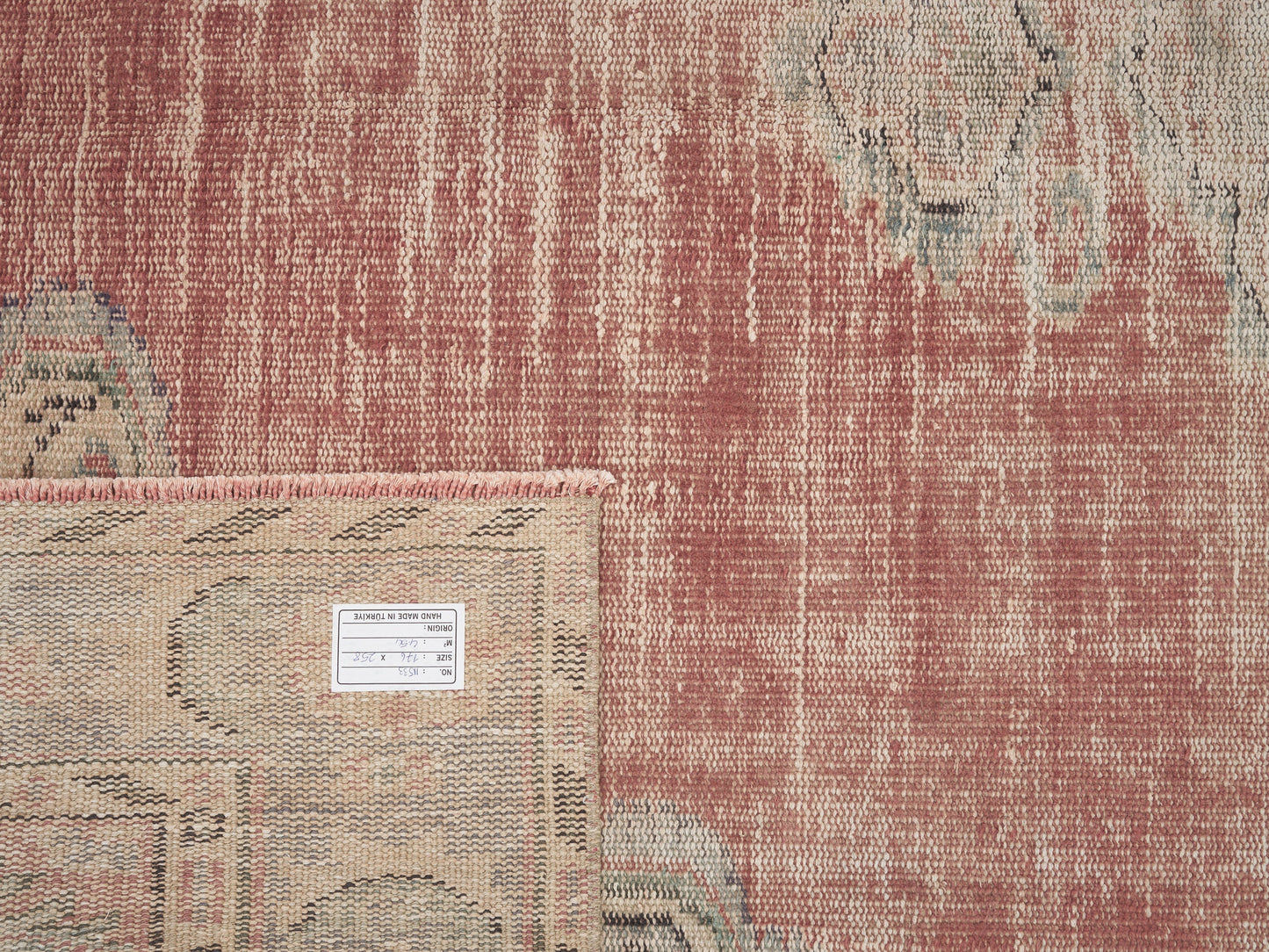 Oushak Vintage Rug, Turkish Handmade Antique Rug, Area Eclectic Rug, Living Room Rug, Bohemian Rug, Carpet Rug, Rug 6x9, Turkey Rug, 11533