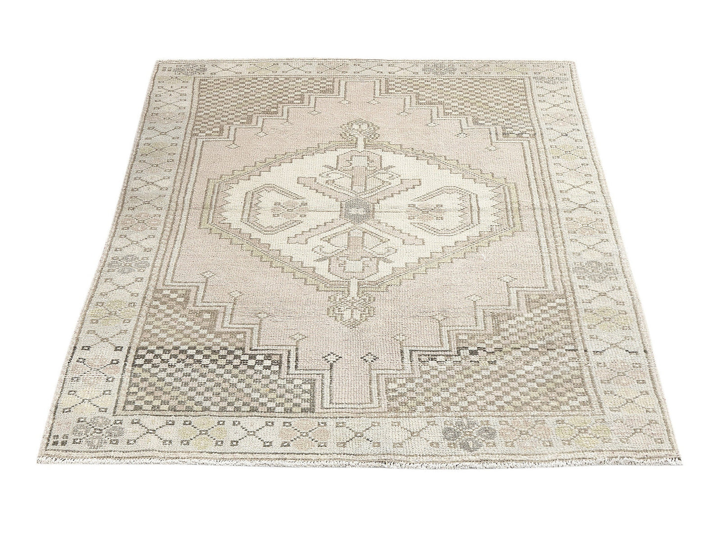 Vintage Rug, Turkish Rug, Handmade Rug, Oushak Rug, Area Rug, Neutral Rug,Bedroom Rug, Turkey Rug, Oushak Carpet, Rug 4x6, Carpet Rug, 12082