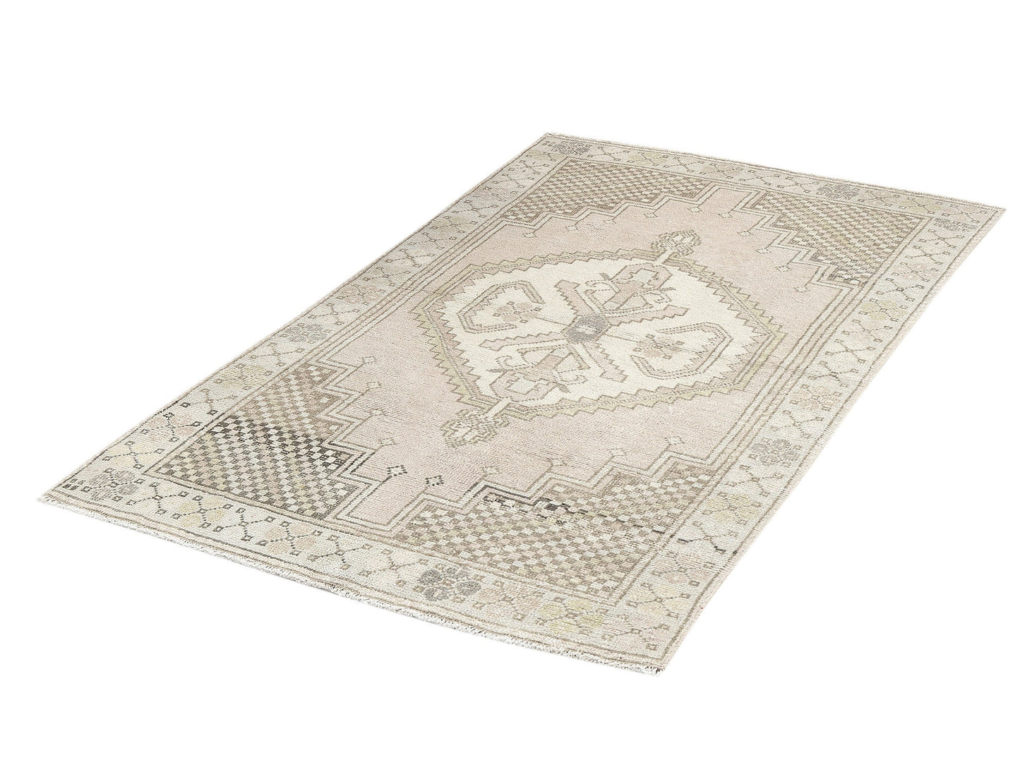 Vintage Rug, Turkish Rug, Handmade Rug, Oushak Rug, Area Rug, Neutral Rug,Bedroom Rug, Turkey Rug, Oushak Carpet, Rug 4x6, Carpet Rug, 12082