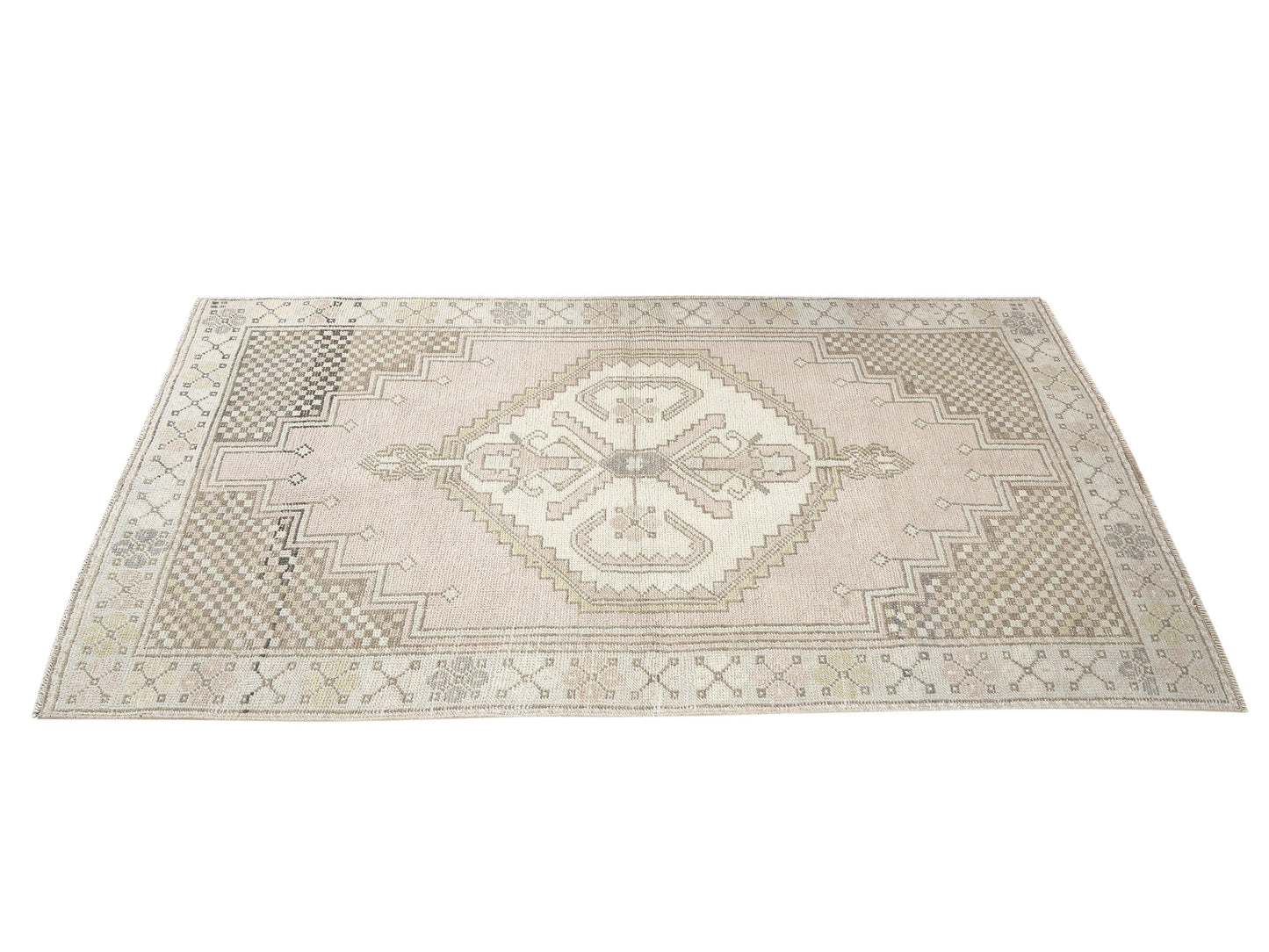 Vintage Rug, Turkish Rug, Handmade Rug, Oushak Rug, Area Rug, Neutral Rug,Bedroom Rug, Turkey Rug, Oushak Carpet, Rug 4x6, Carpet Rug, 12082