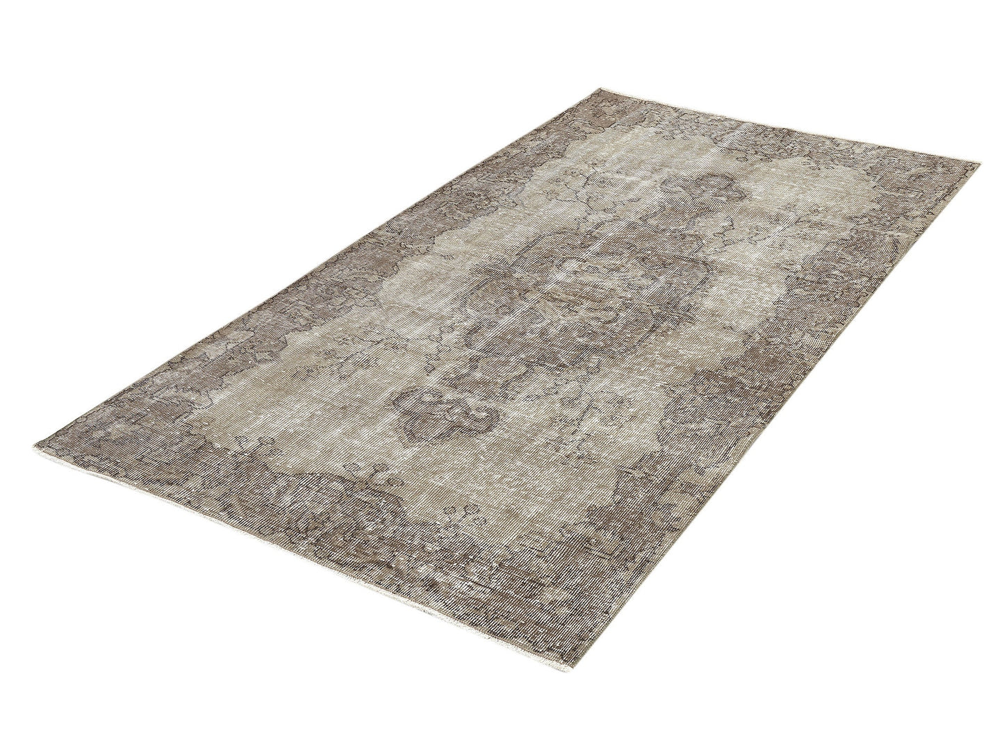 Vintage Handmade Area Rug, Turkish Oushak Faded Rug, Anatolia Rustic Rug, Vintage Carpet, Rug 4x8, Living Room Rug, Primitive Rug, 12080