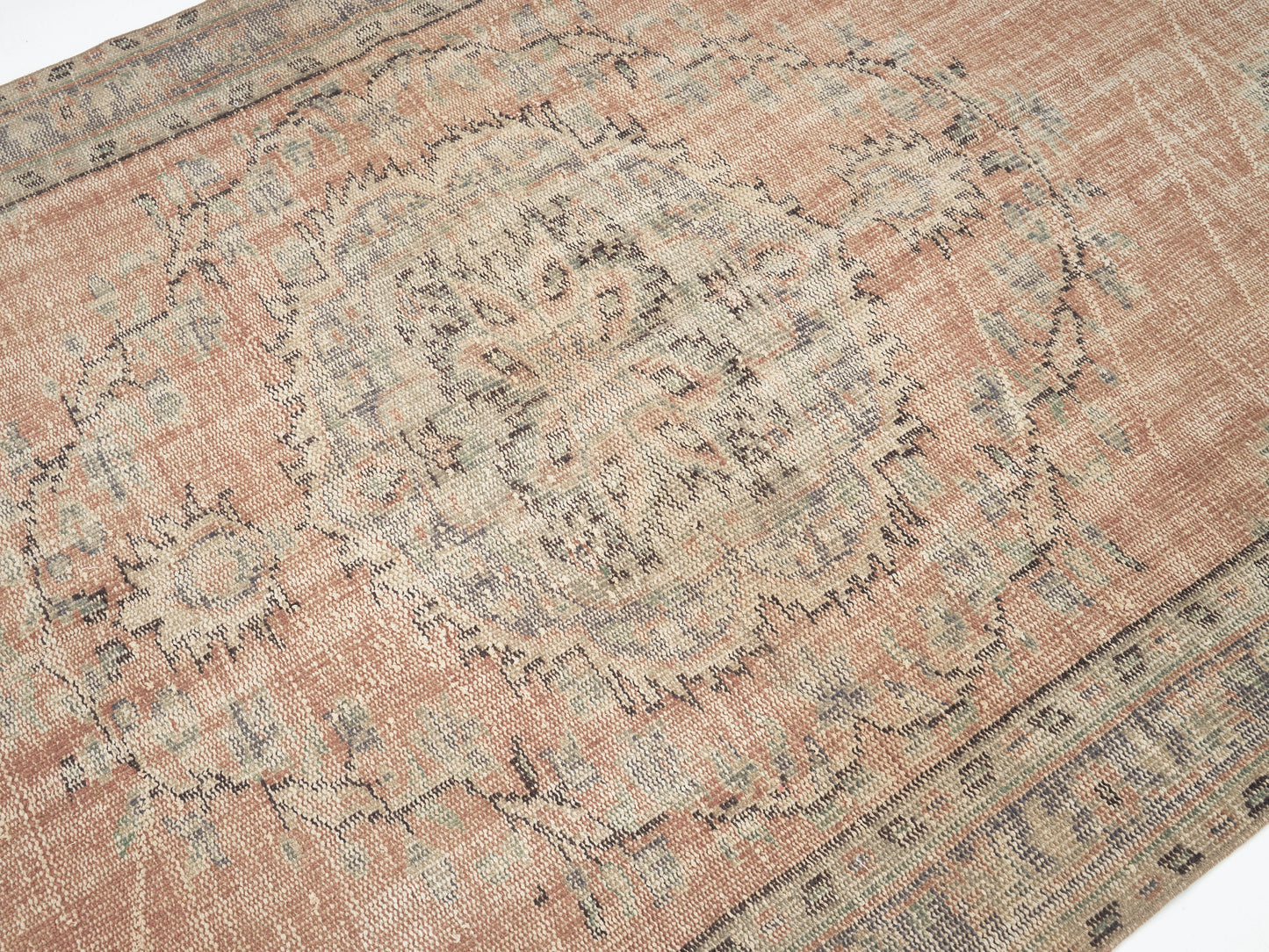 Vintage Rug, Turkish Rug, Area Rug, Oushak Rug, Handmade Rug, Neutral Rug, Bedroom Rug, Scandinavian Rug, Turkish Carpet, Rug 5x7, 12072