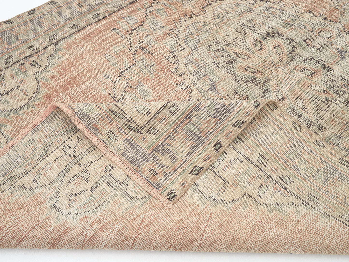 Vintage Rug, Turkish Rug, Area Rug, Oushak Rug, Handmade Rug, Neutral Rug, Bedroom Rug, Scandinavian Rug, Turkish Carpet, Rug 5x7, 12072