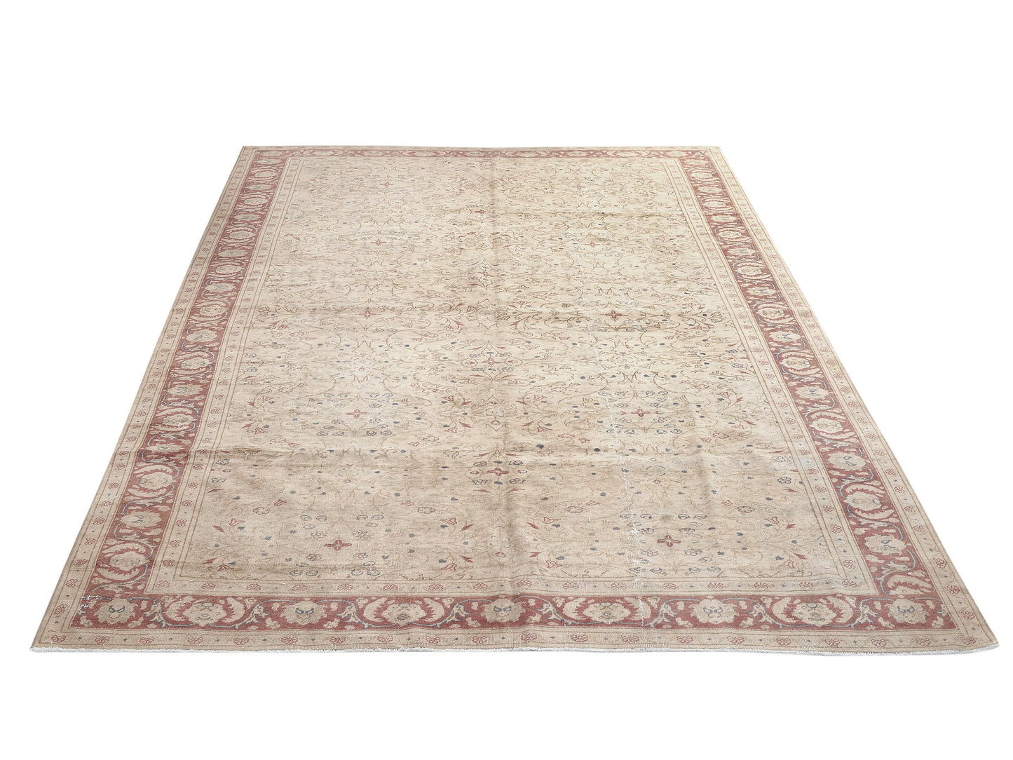 Turkish Rug, Vintage Rug, Oushak Rug, Handmade Rug, Area Rug, Living Room Rug, Carpet Rug, Rug 6x10, Turkish Carpet, Neutral Rug, 11454