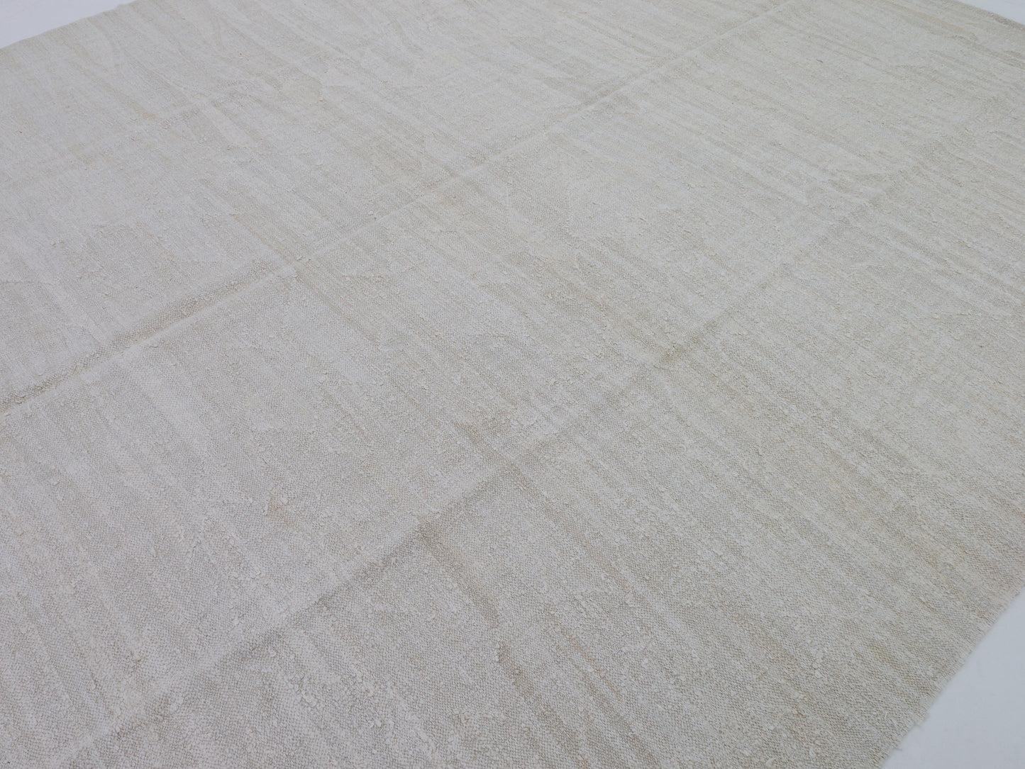 Vintage Kilim, Turkish Kilim, Area Kilim Rug, Oversize Rug,Handmade Kilim Rug, Neutral Rug, White Hemp Rug, Large Rug, Kilim Rug 10x13, 9444
