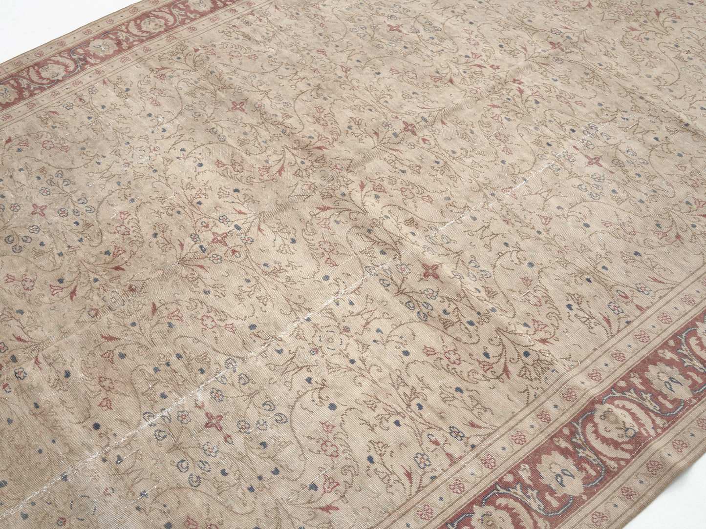Turkish Rug, Vintage Rug, Oushak Rug, Handmade Rug, Area Rug, Living Room Rug, Carpet Rug, Rug 6x10, Turkish Carpet, Neutral Rug, 11454
