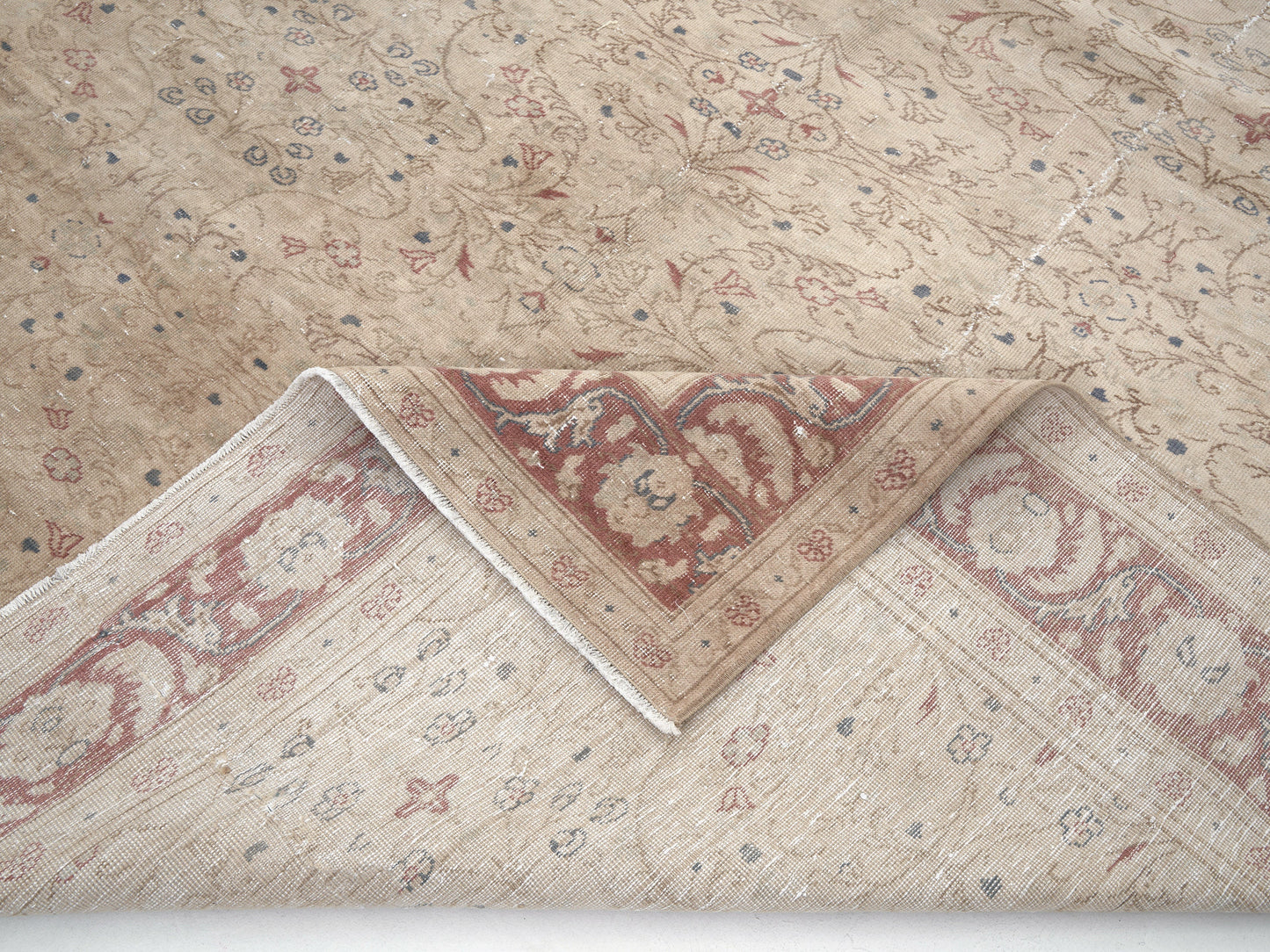 Turkish Rug, Vintage Rug, Oushak Rug, Handmade Rug, Area Rug, Living Room Rug, Carpet Rug, Rug 6x10, Turkish Carpet, Neutral Rug, 11454